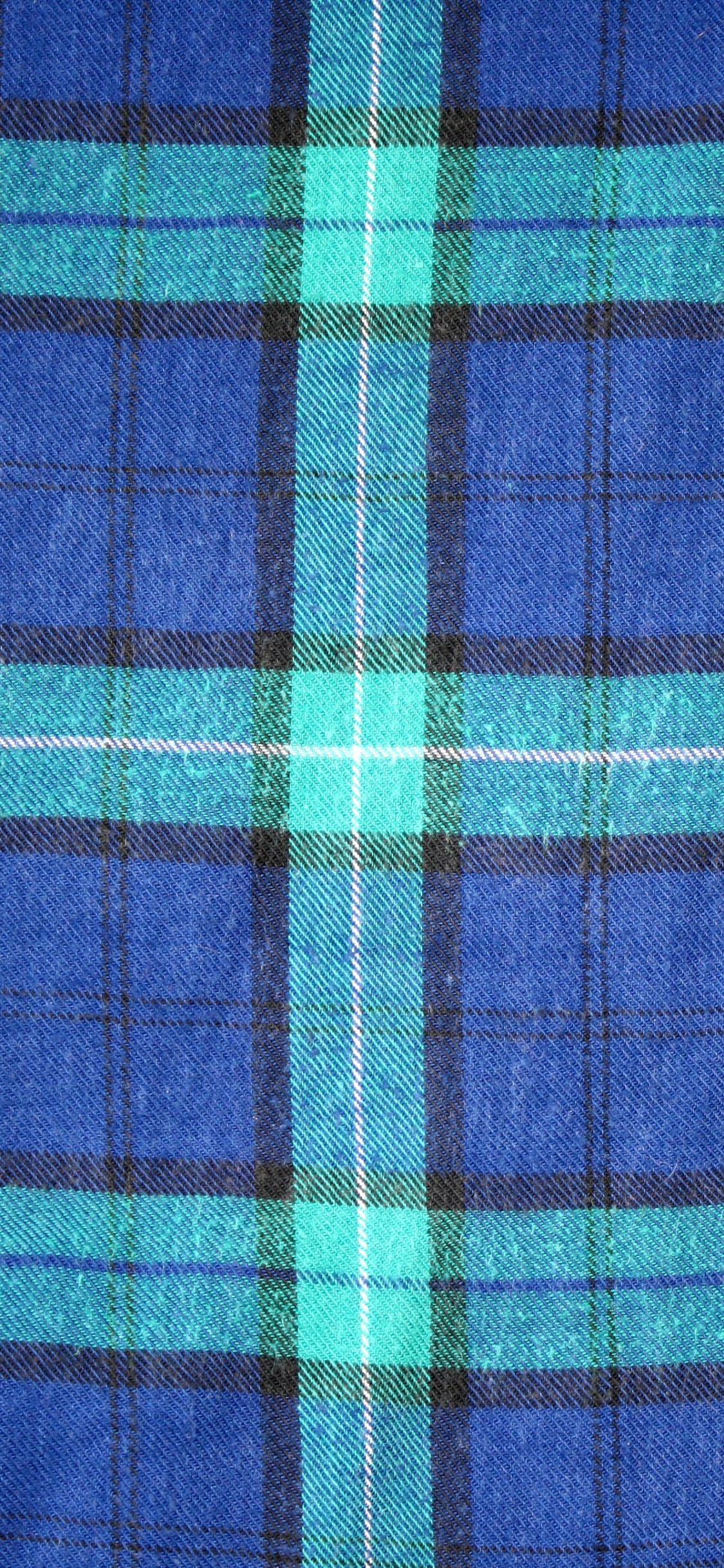 Обои клетчатая текстура, шотландка, ткань, фланель, синий в разрешении 1125x2436