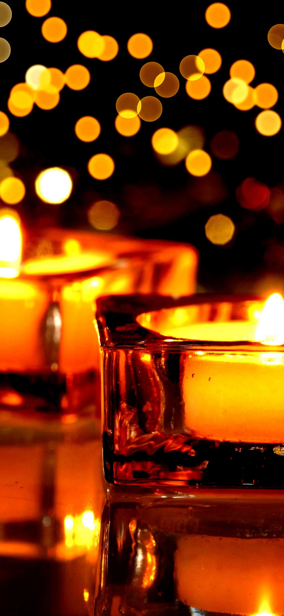 Обои свеча, освещение, свет, воск, тепло в разрешении 1125x2436