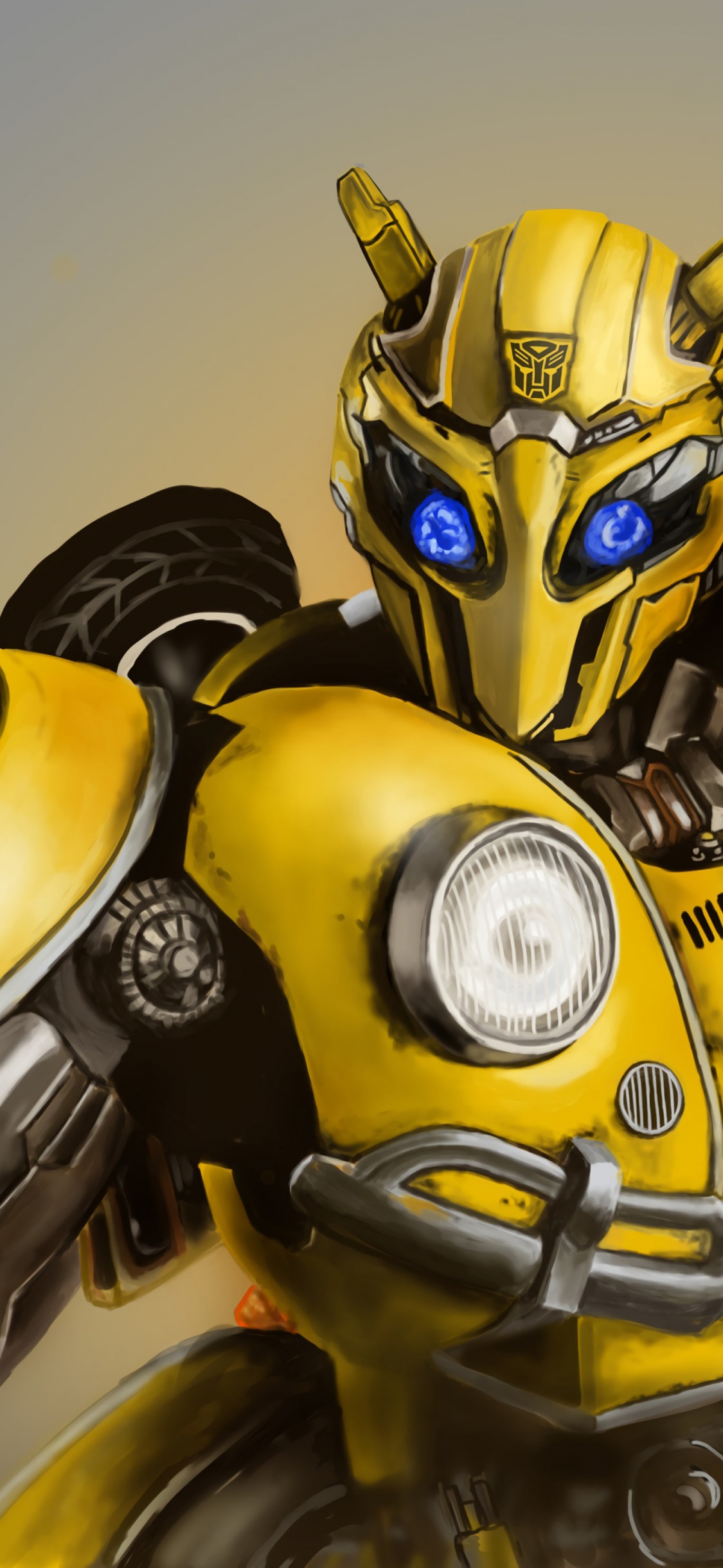 Обои робот, Бамблби, трансформеры, шмель трансформер, Оптимус Прайм в разрешении 1125x2436