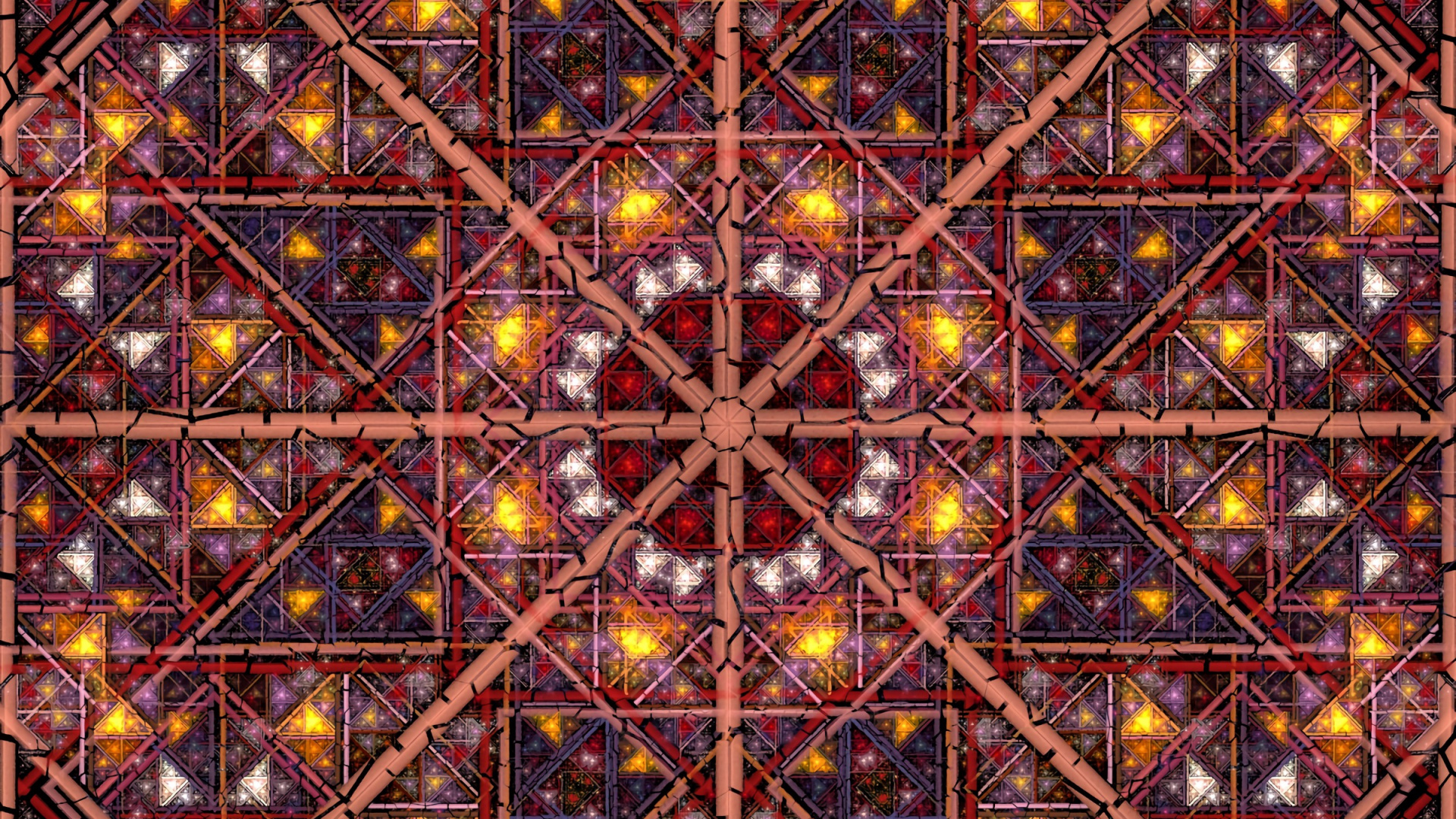 Обои узор, симметрия, коричневый цвет, дизайн, арт в разрешении 1920x1080