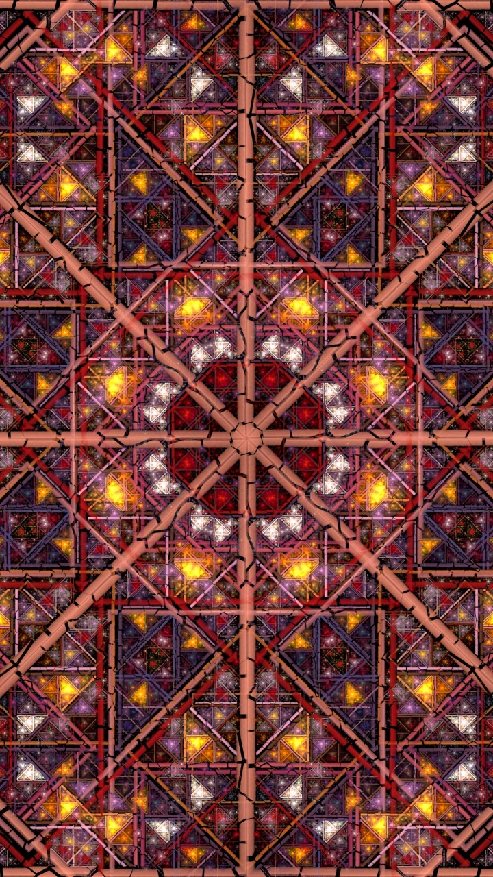Обои узор, симметрия, коричневый цвет, дизайн, арт в разрешении 720x1280