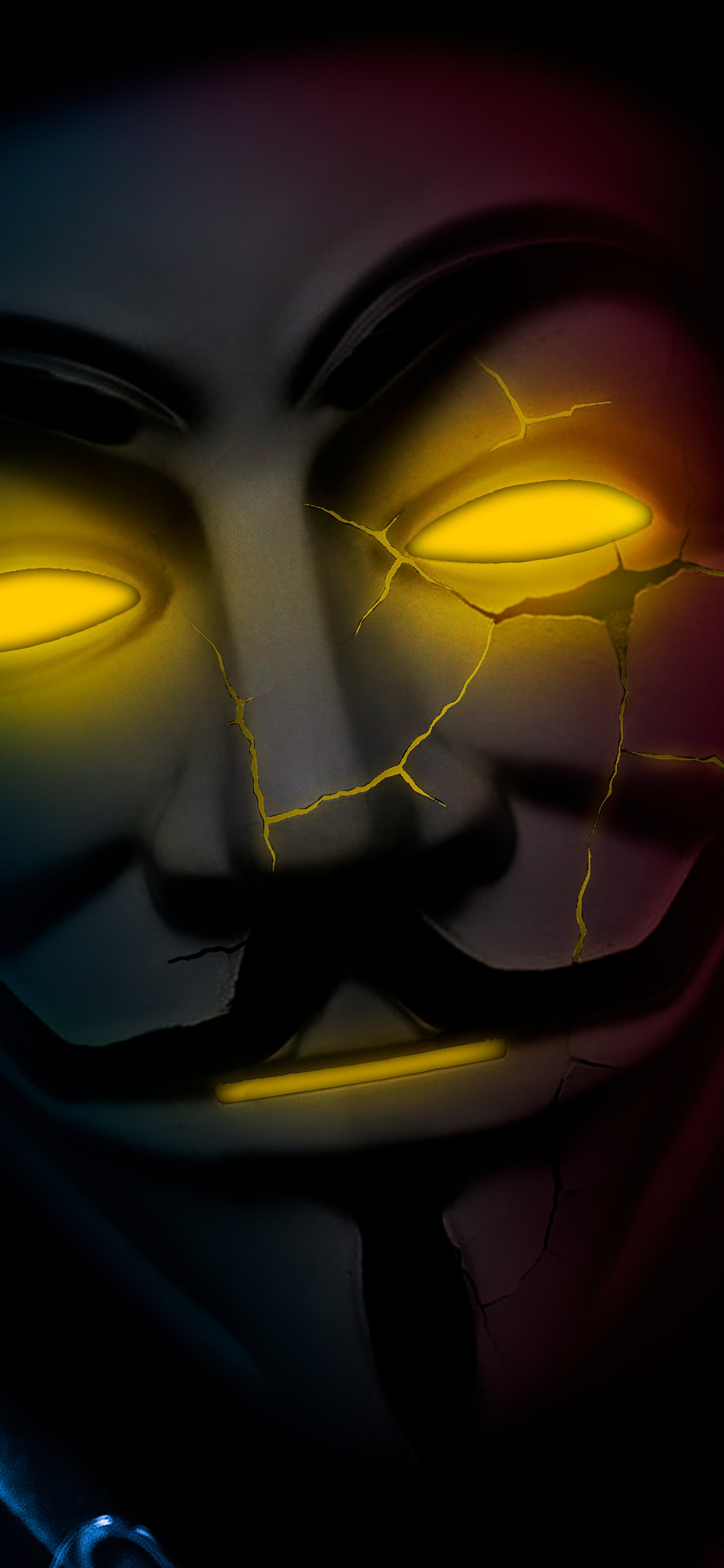 Обои бровь, рот, пурпур, мультфильм, улыбка в разрешении 1242x2688