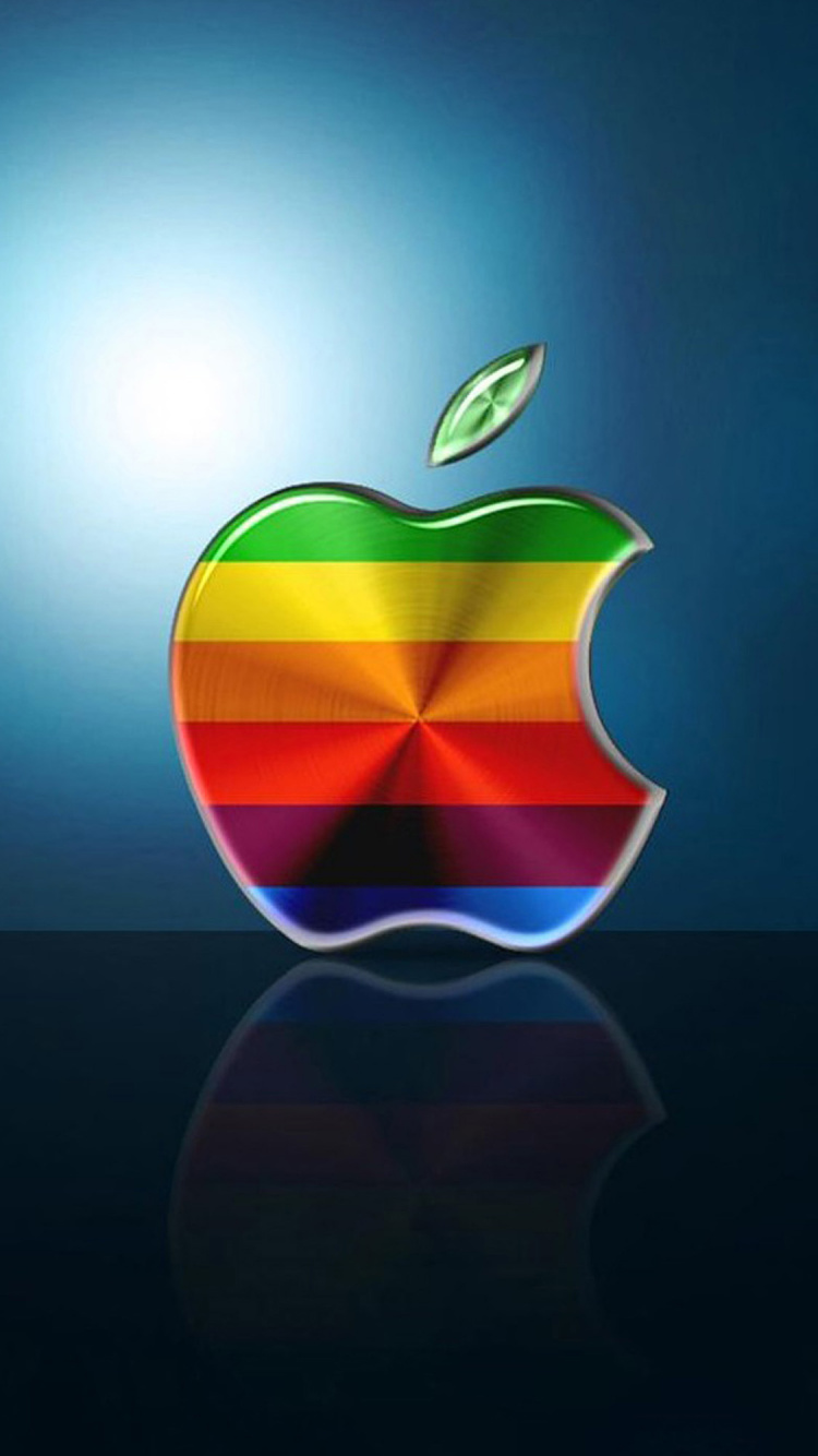 Обои графика, фрукты, небо, Операционная система, графический дизайн в разрешении 750x1334