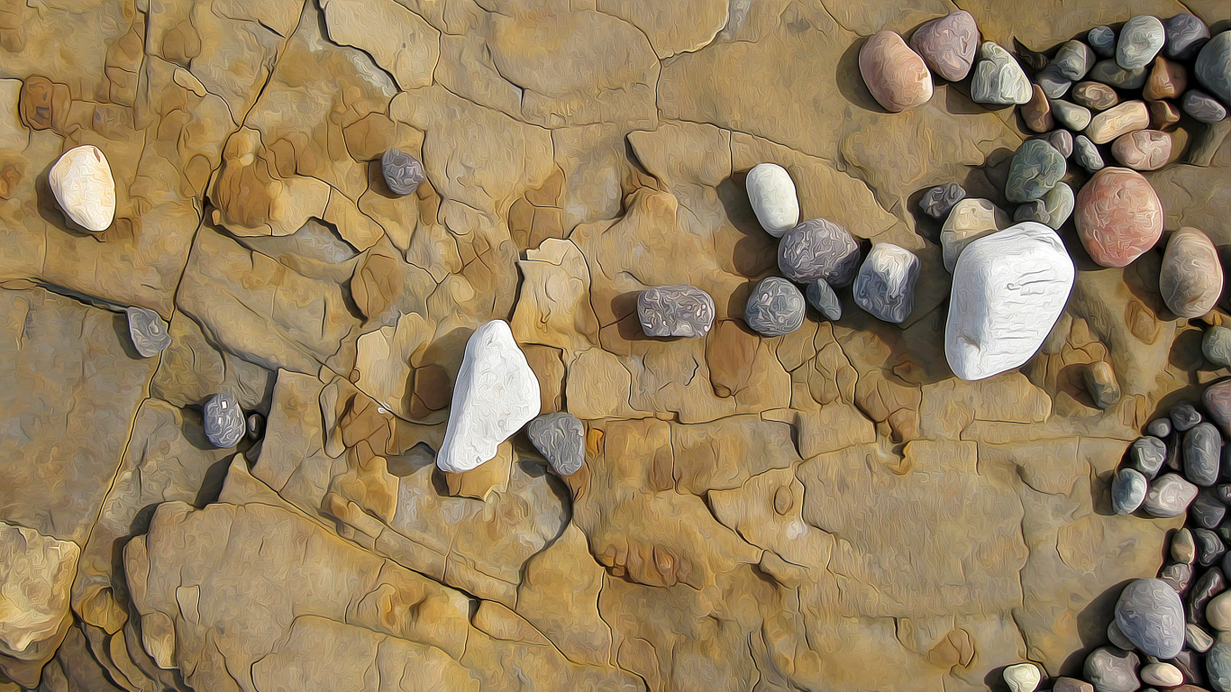 Обои геология, рисование, рок, текстура, булыжник в разрешении 1366x768