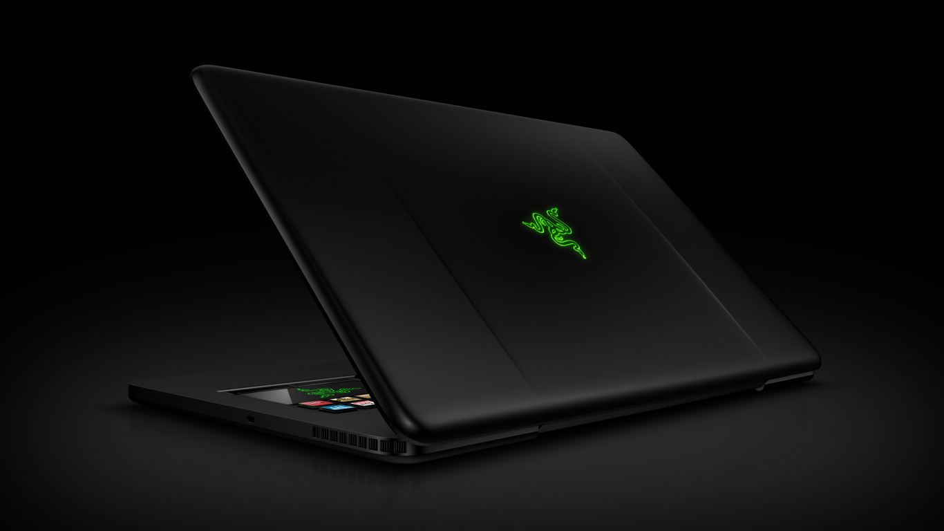Обои Компания Razer Лезвие 14, технологии, электронное устройство, гаджет, мультимедийные средства в разрешении 1366x768