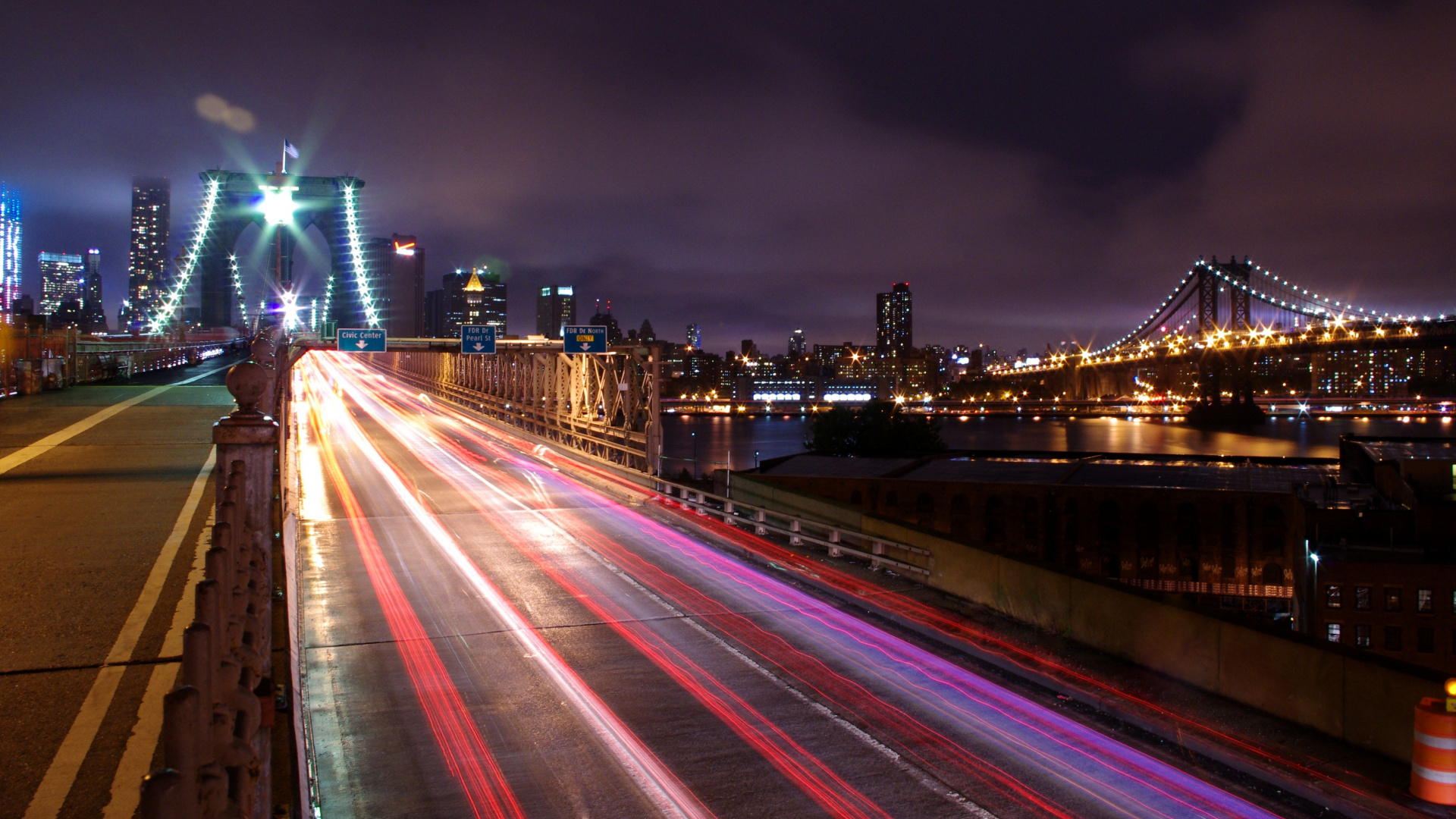 Обои ночь, городской пейзаж, город, городской район, метрополия в разрешении 1920x1080