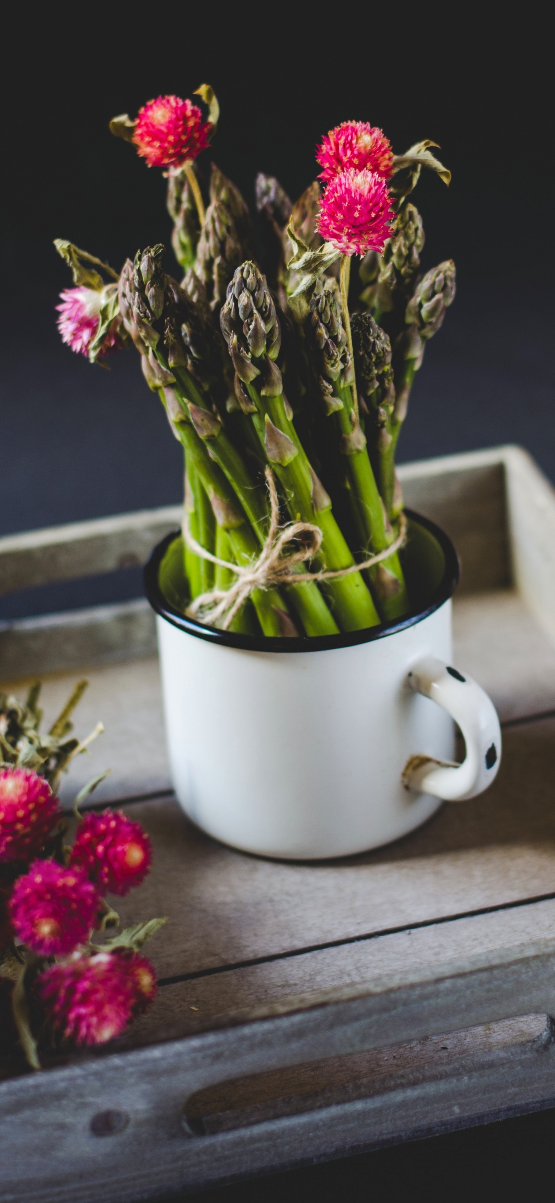 Обои цветочный букет, цветок, цветочный горшок, растение, комнатное растение в разрешении 1125x2436