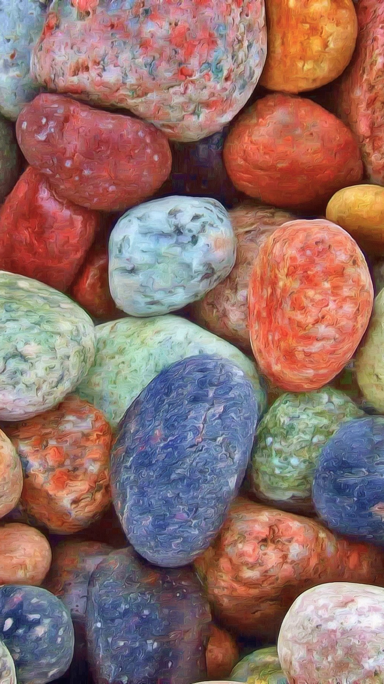 Обои Разноцветные камни в разрешении 750x1334