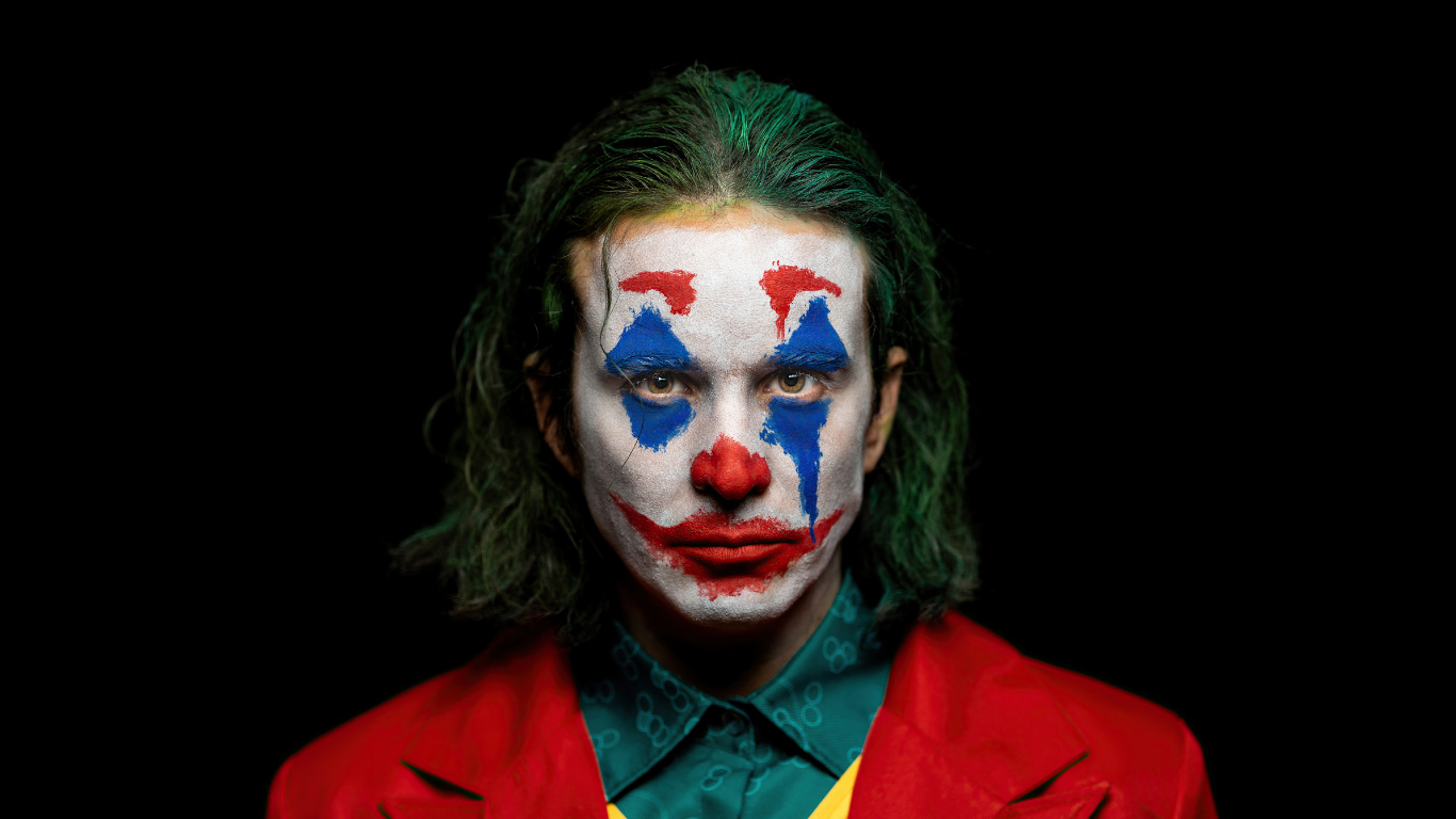 Обои Joker Put On A Happy Face в разрешении 1366x768