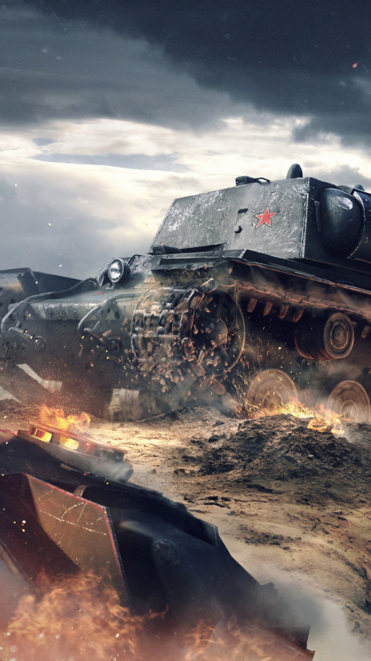 Обои world of tanks, wargaming, бак, боевая машина, моторный транспорт в разрешении 750x1334