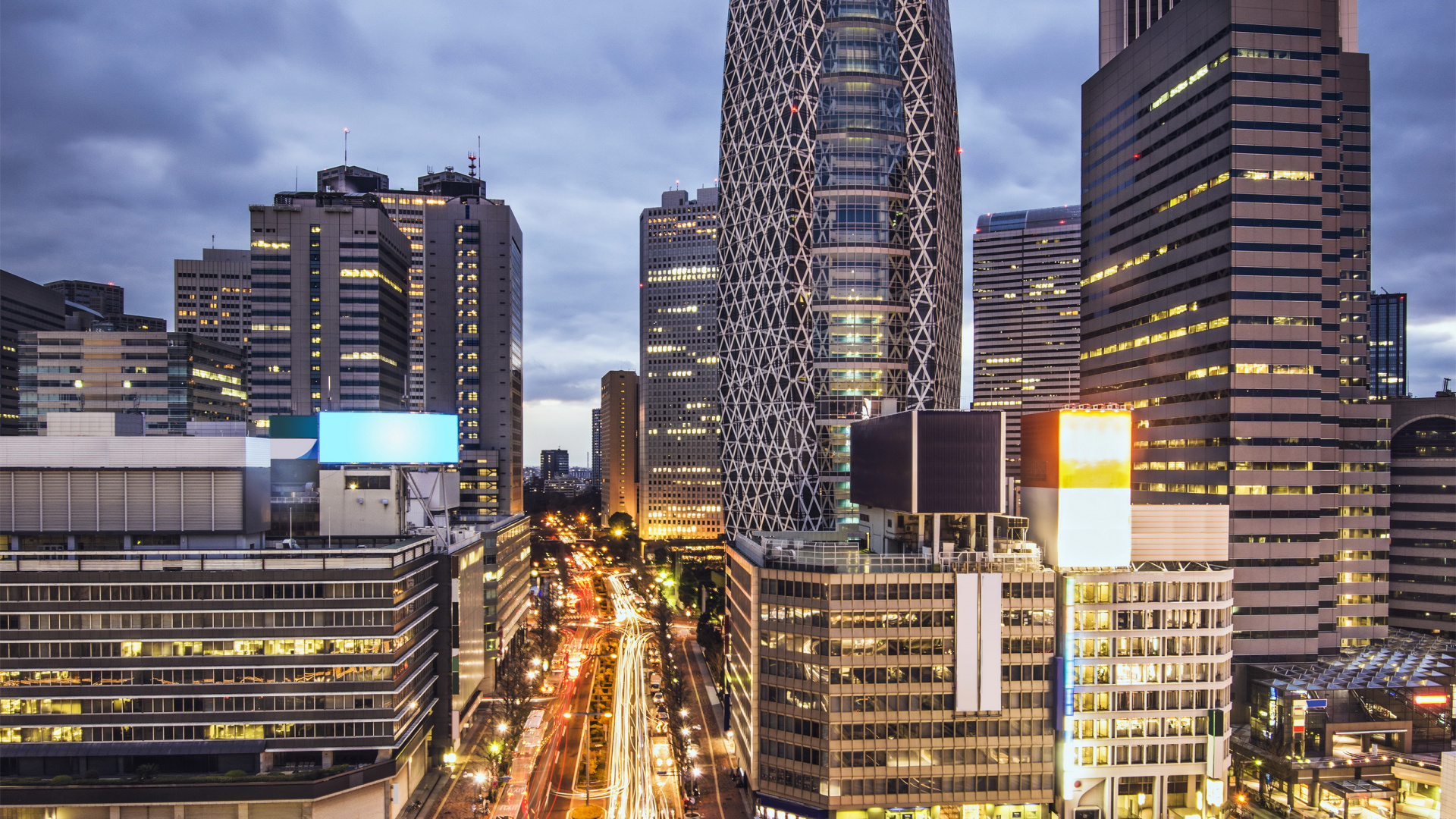 Обои небоскреб, городской район, городской пейзаж, город, метрополия в разрешении 1920x1080