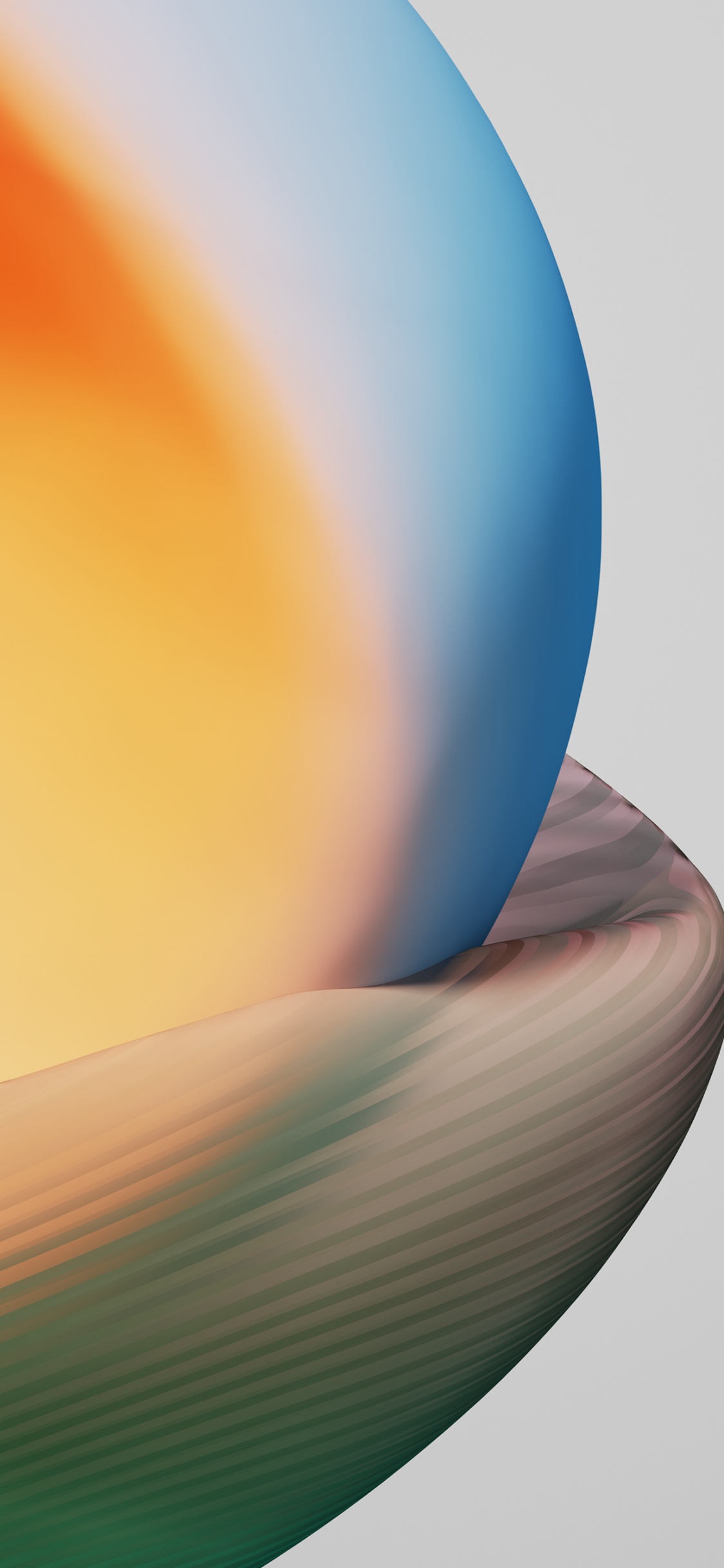 Обои цвет 13, Coloros, OPPO, смартфон, realme в разрешении 1125x2436