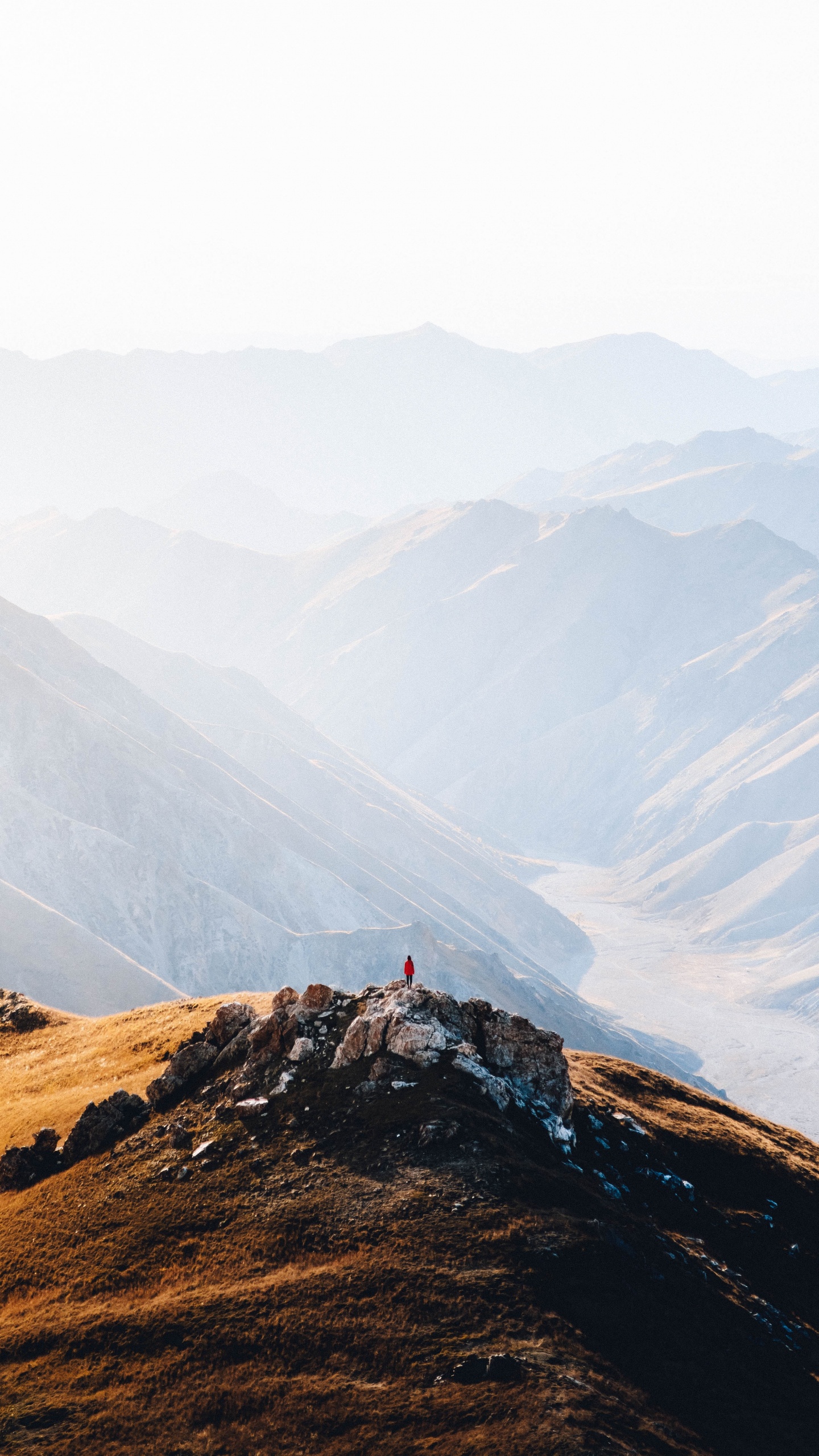 Обои горный рельеф, гора, нагорье, хребет, холм в разрешении 1440x2560