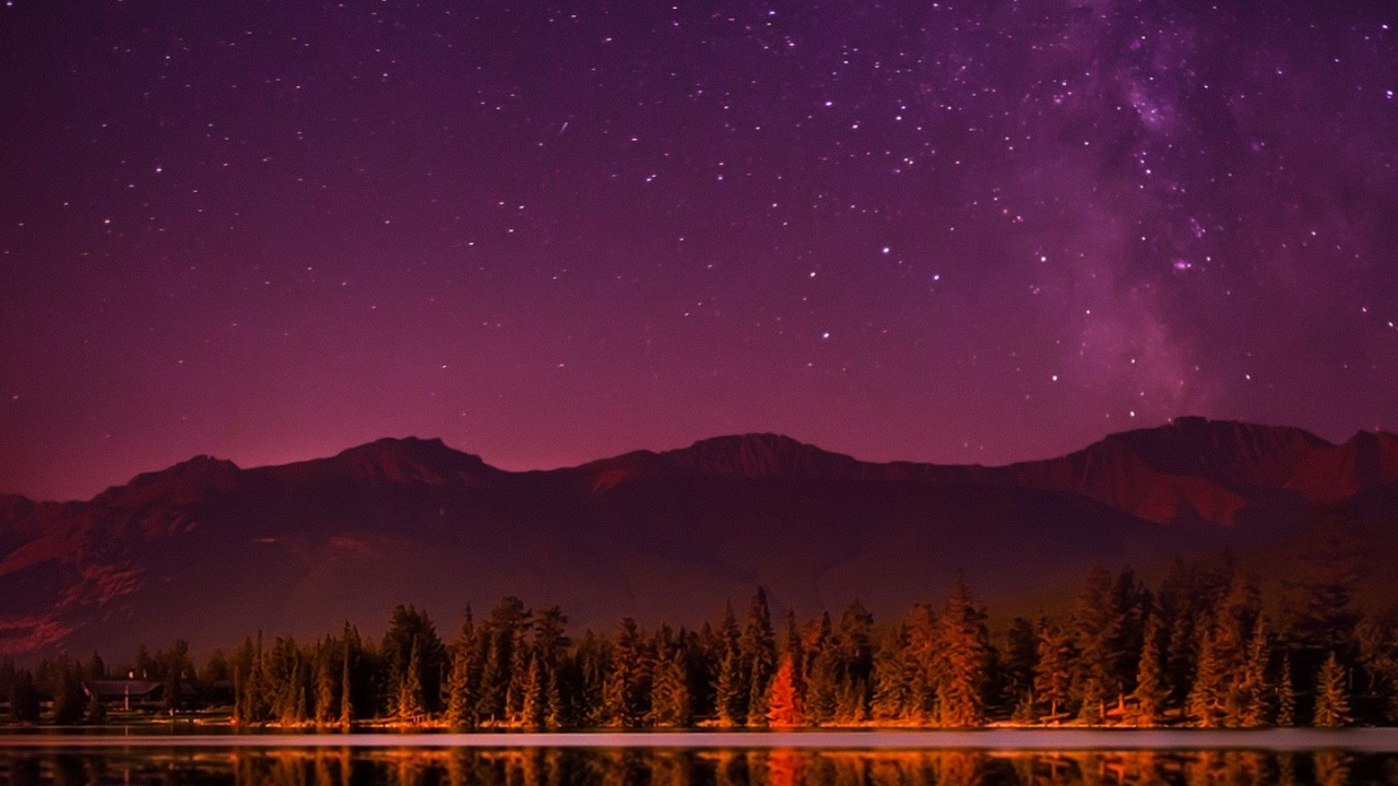 Обои природа, вода, атмосфера, луна, свет в разрешении 1280x720