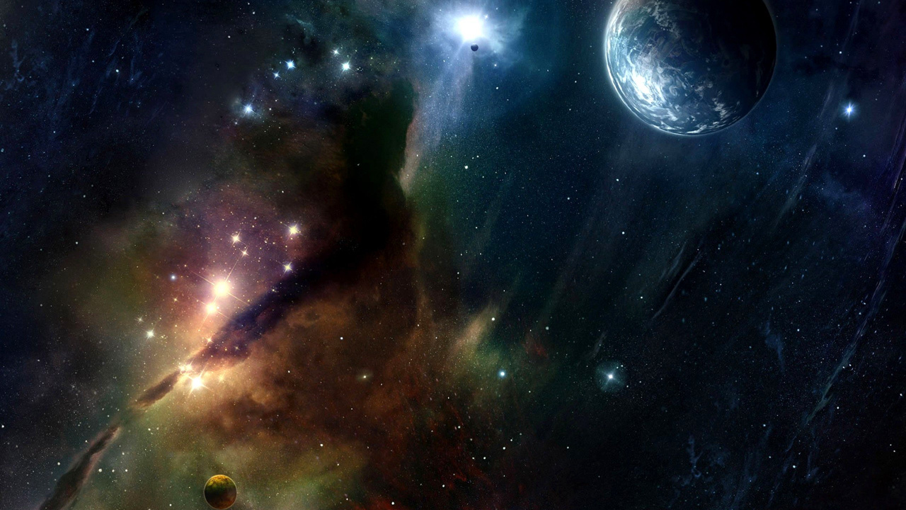 Обои космос, космическое пространство, астрономический объект, туманность, атмосфера в разрешении 1280x720