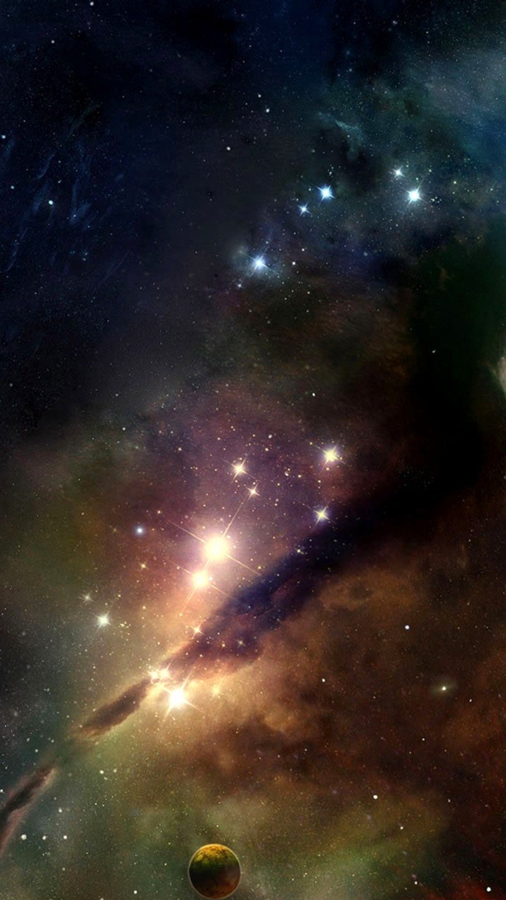 Обои космос, космическое пространство, астрономический объект, туманность, атмосфера в разрешении 720x1280