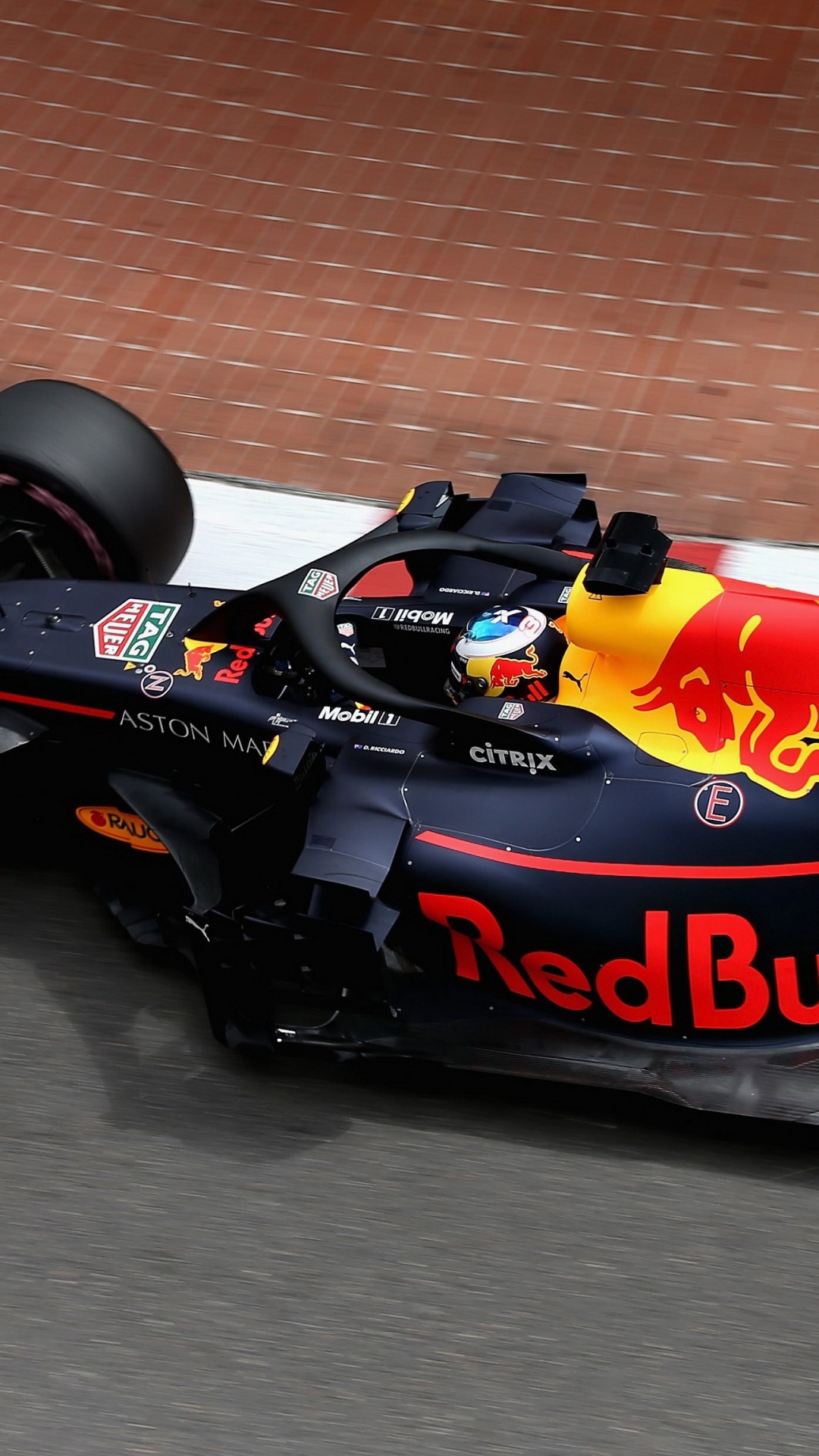 Обои Ред Булл, формула один автомобиль, Красный Бык гонки RB14, автогонки, формула гонки в разрешении 1080x1920