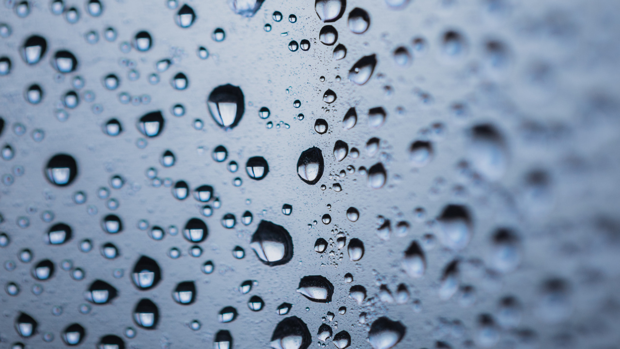 Обои роса, вода, падение, мелкий дождь, влага в разрешении 1280x720