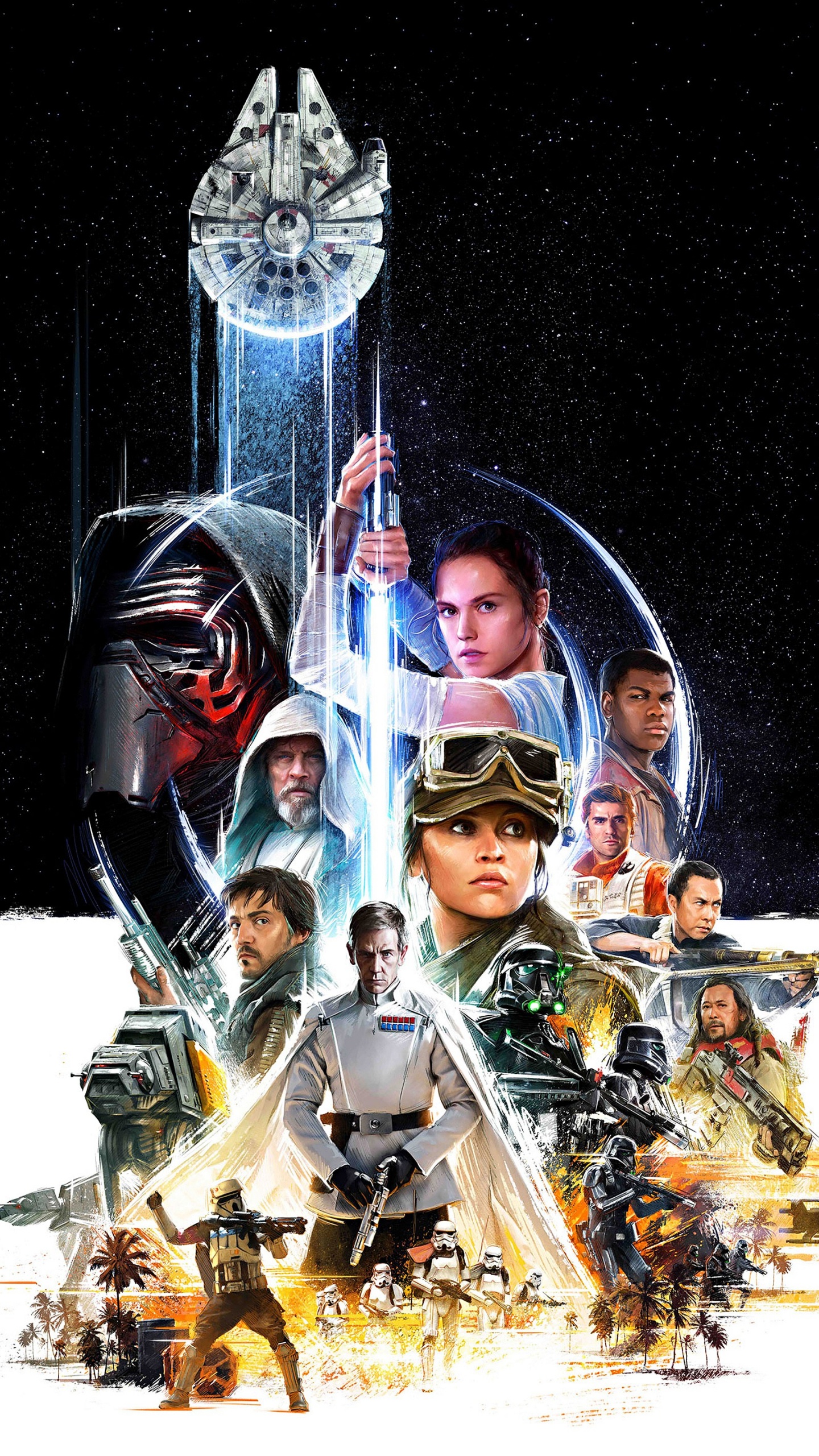 Обои Звездные войны восстание Скайуокер, Звездные войны пробуждение силы, Поэ Дэмерон, Король, Звездные Войны Последний Джедай в разрешении 1440x2560