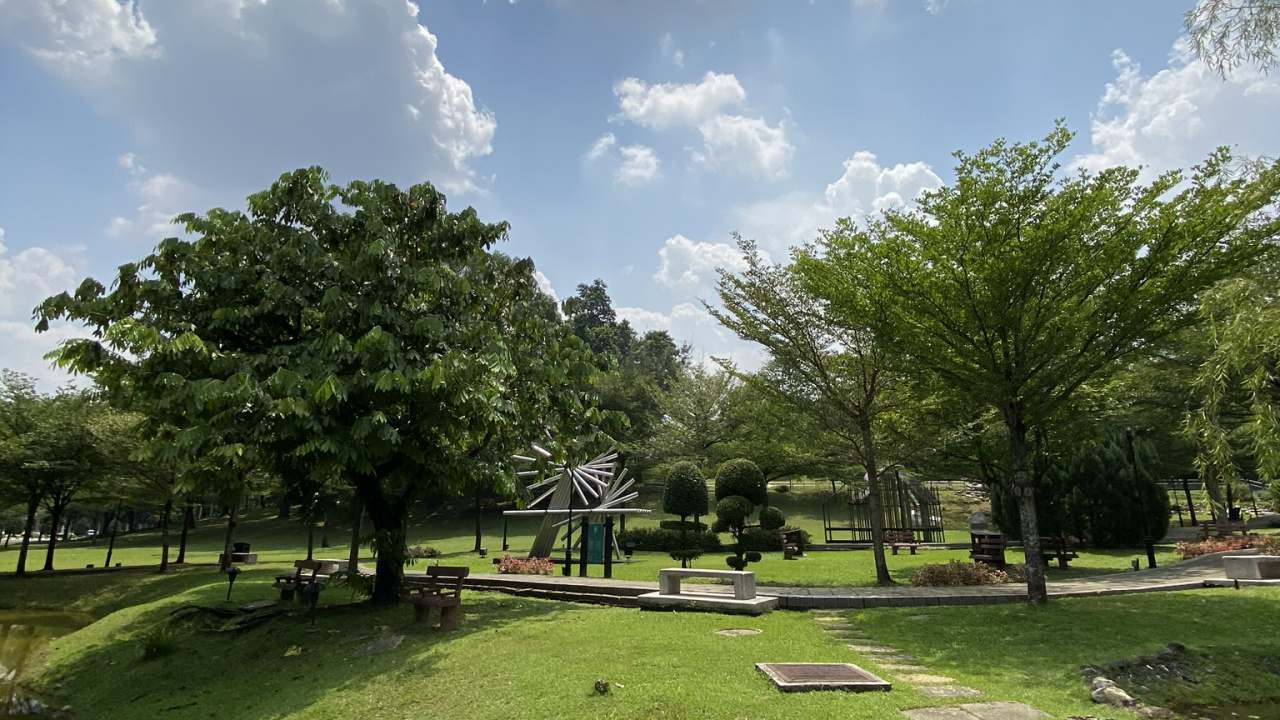 Обои водоем, дорога, природа, растительность, спортивные объекты в разрешении 1280x720