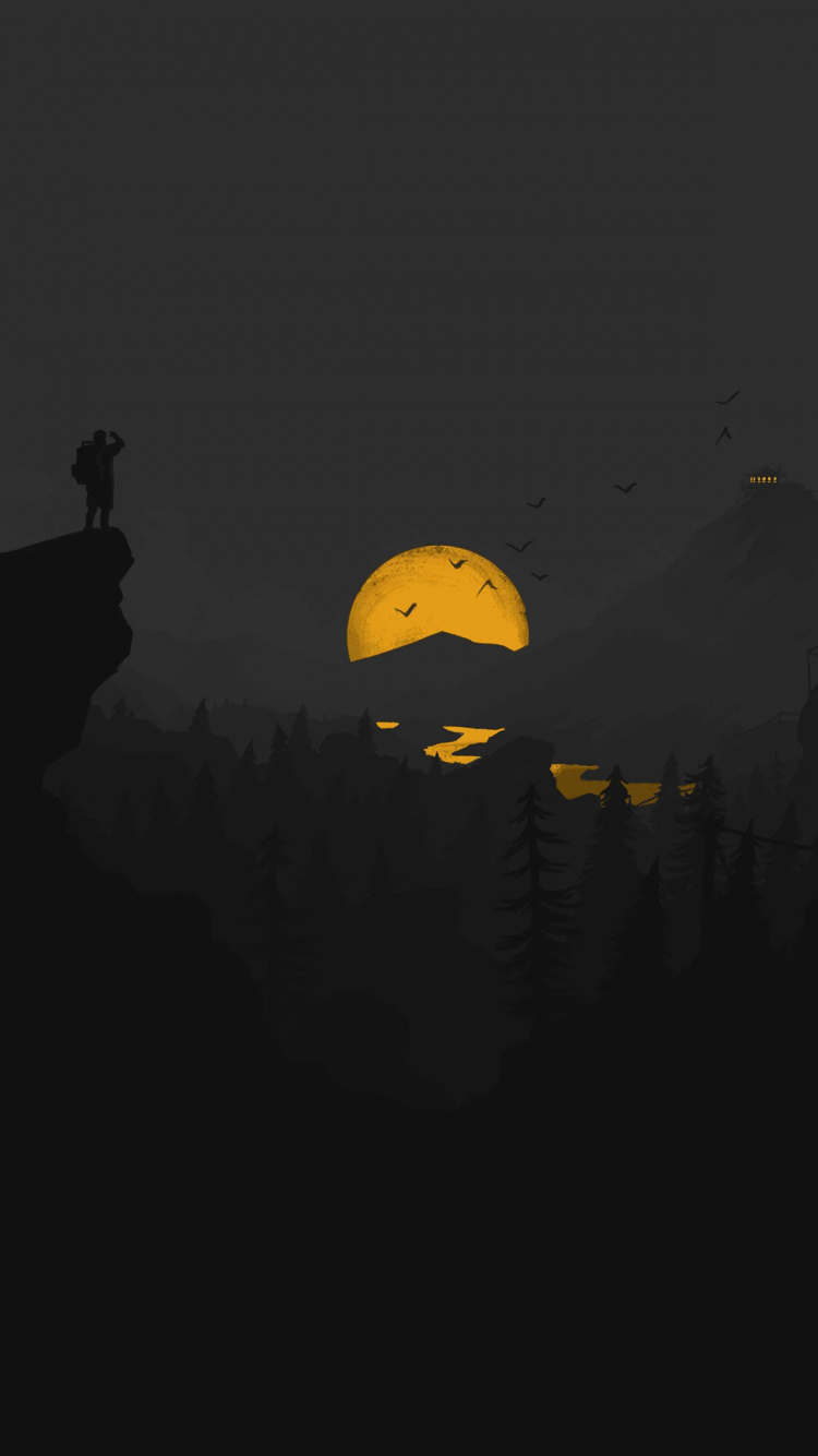 Обои атмосфера, полумесяц, луна, мир, сумрак в разрешении 750x1334