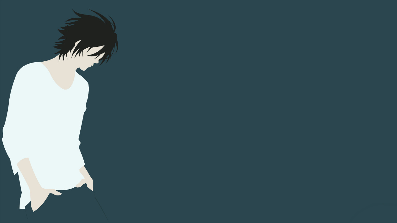 Обои иллюстрация, мультфильм, мангака, черный, голова в разрешении 1280x720