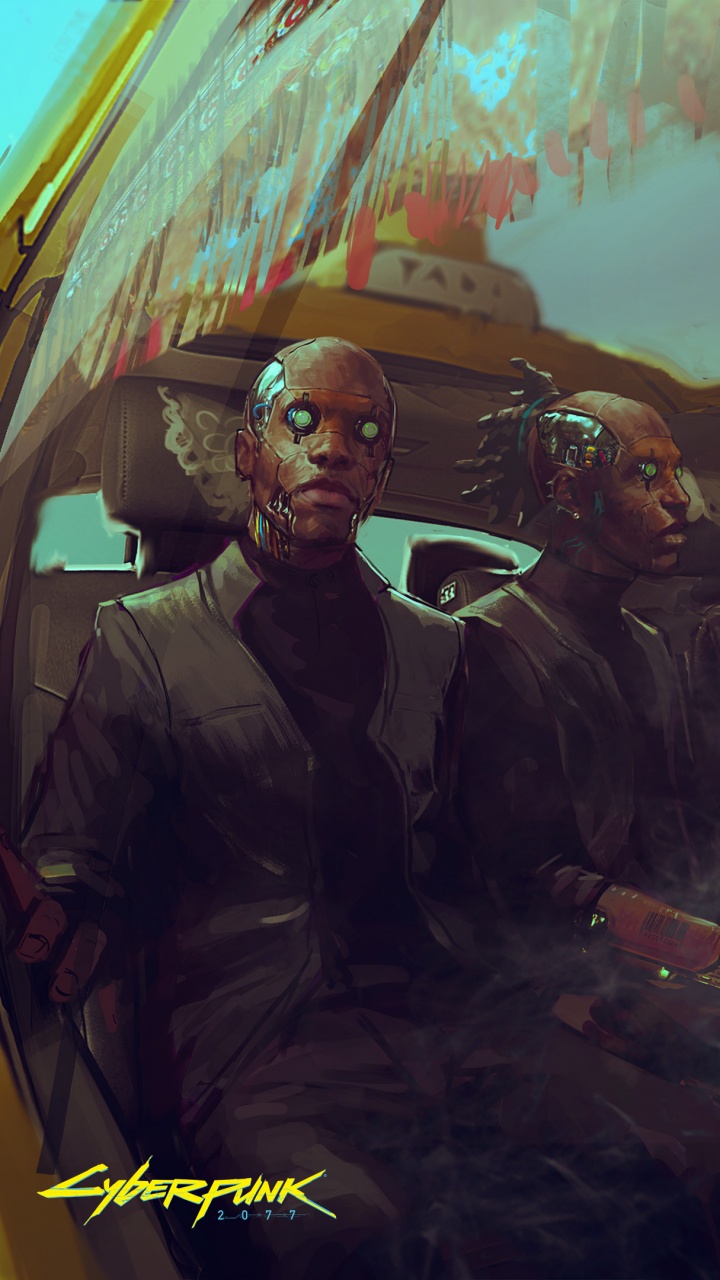 Обои Киберпанк 2077, концепт арт, cd projekt, арт, иллюстрация в разрешении 720x1280