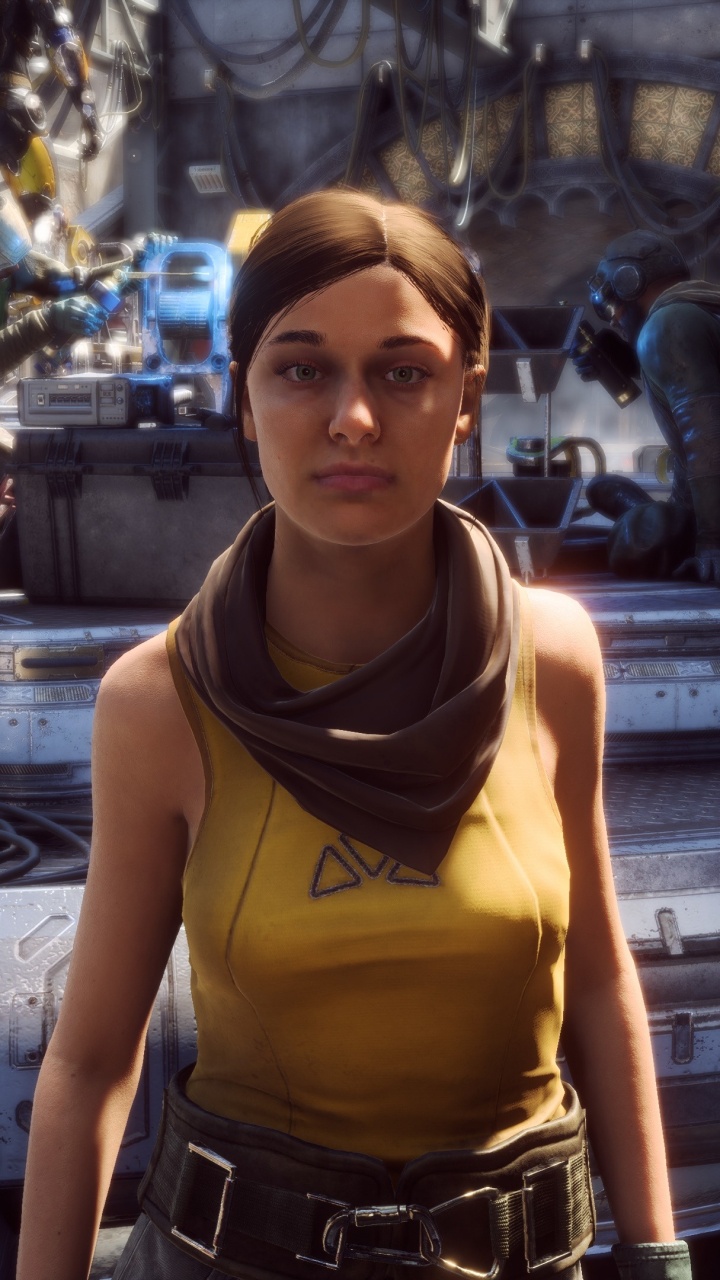 Обои electronic arts, bioware, улыбка, пелена, вымышленный персонаж в разрешении 720x1280