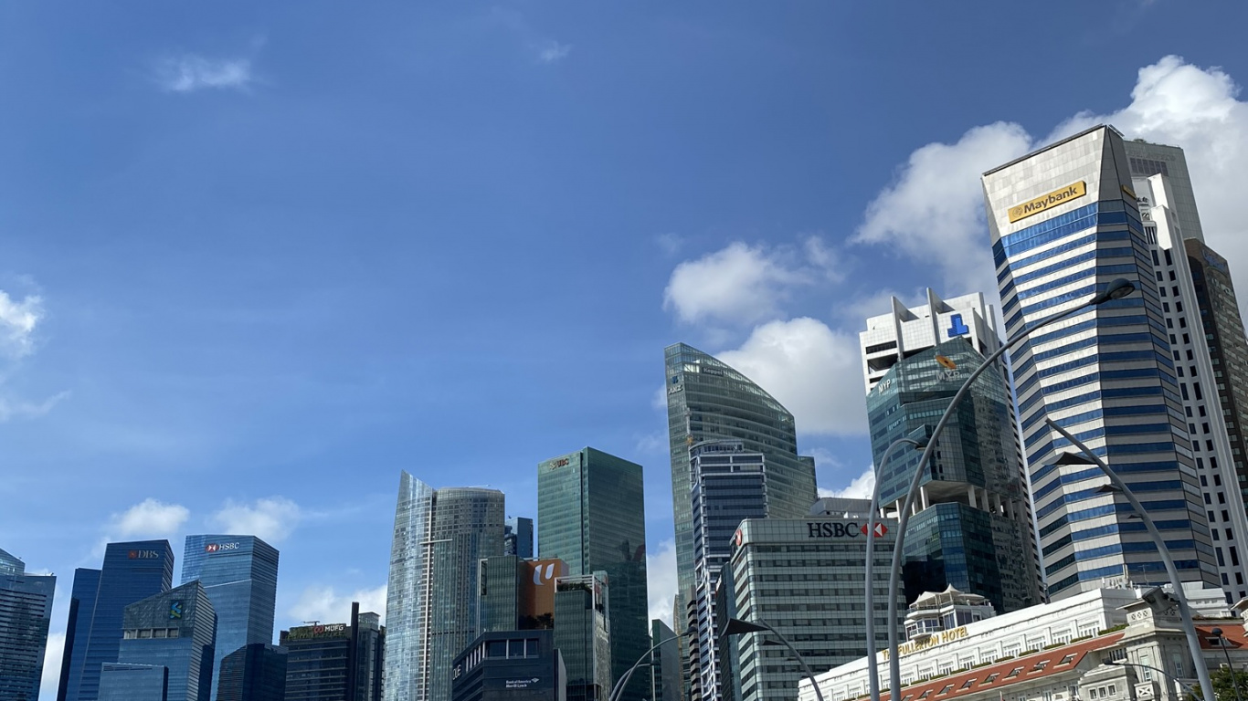 Обои Сингапур, башня, дневное время, городской район, город в разрешении 1366x768