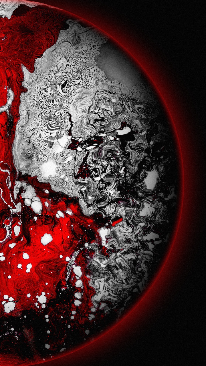 Обои земля, сообщество сяоми, жидкий, жидкость, арт в разрешении 720x1280