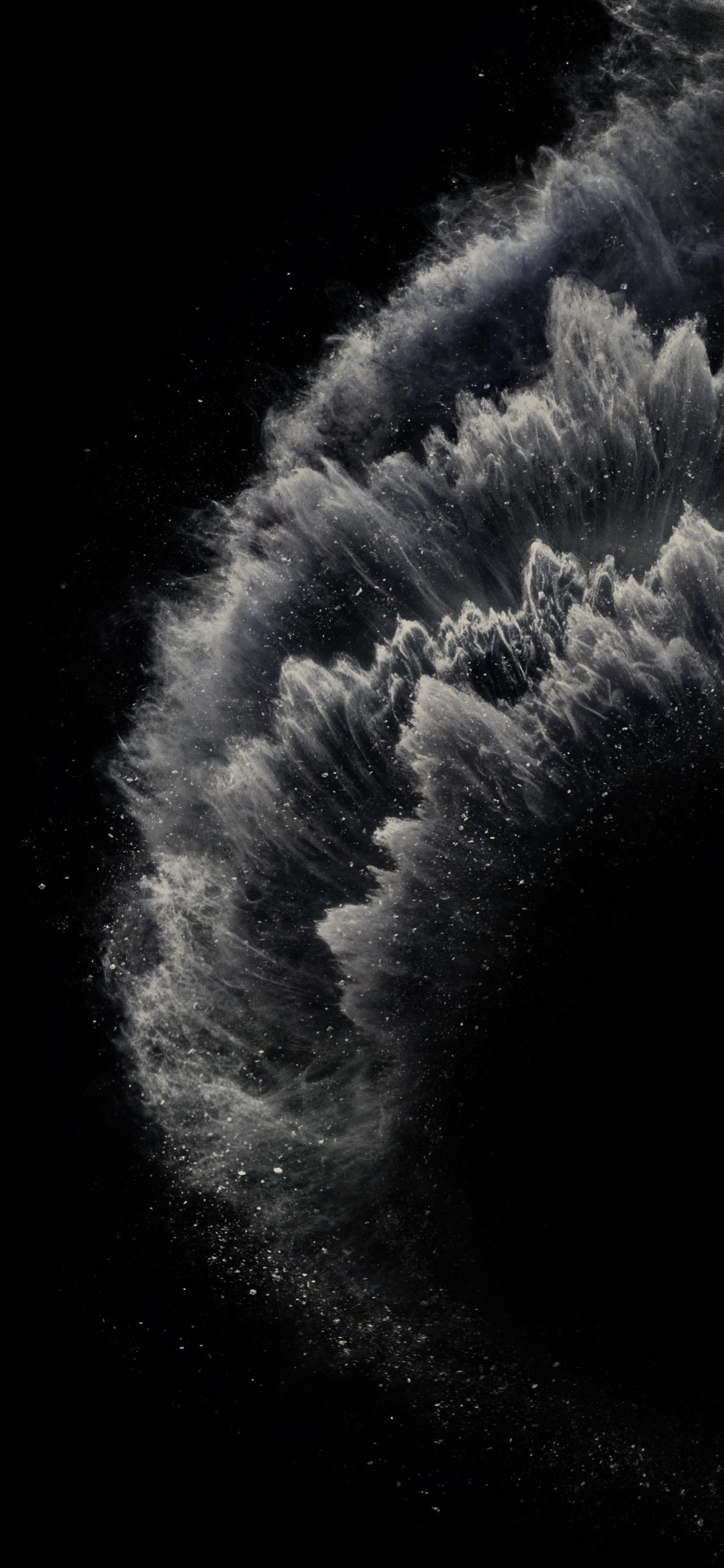 Обои яблоко, разблокирован, смартфон, водоем, зима в разрешении 1242x2688