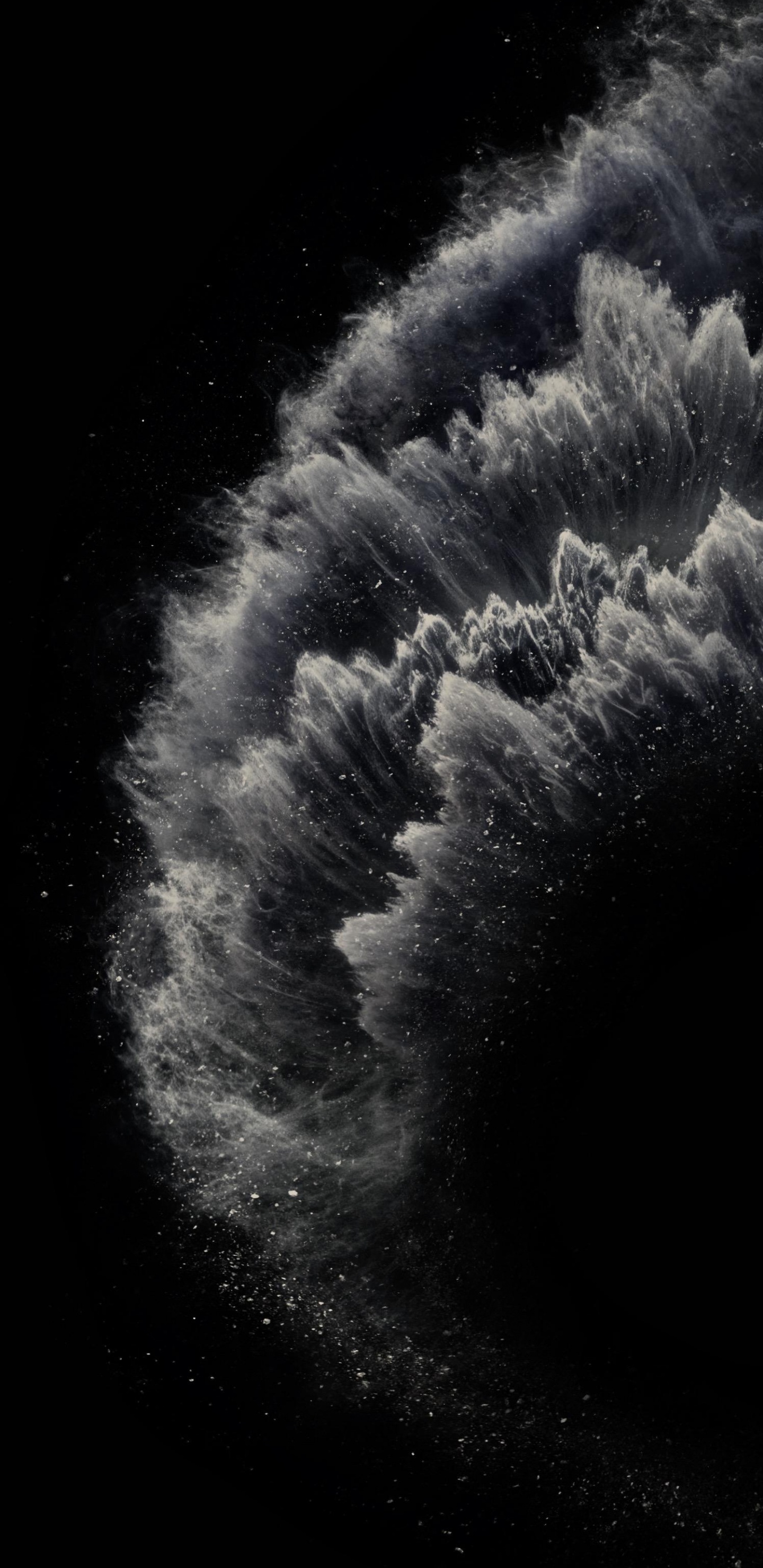 Обои яблоко, разблокирован, смартфон, водоем, зима в разрешении 1440x2960