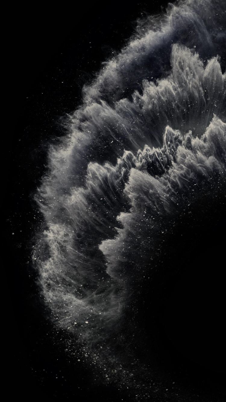 Обои яблоко, разблокирован, смартфон, водоем, зима в разрешении 750x1334