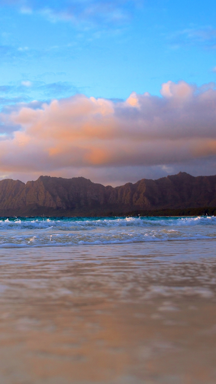 Обои пляж, море, берег, водоем, океан в разрешении 750x1334