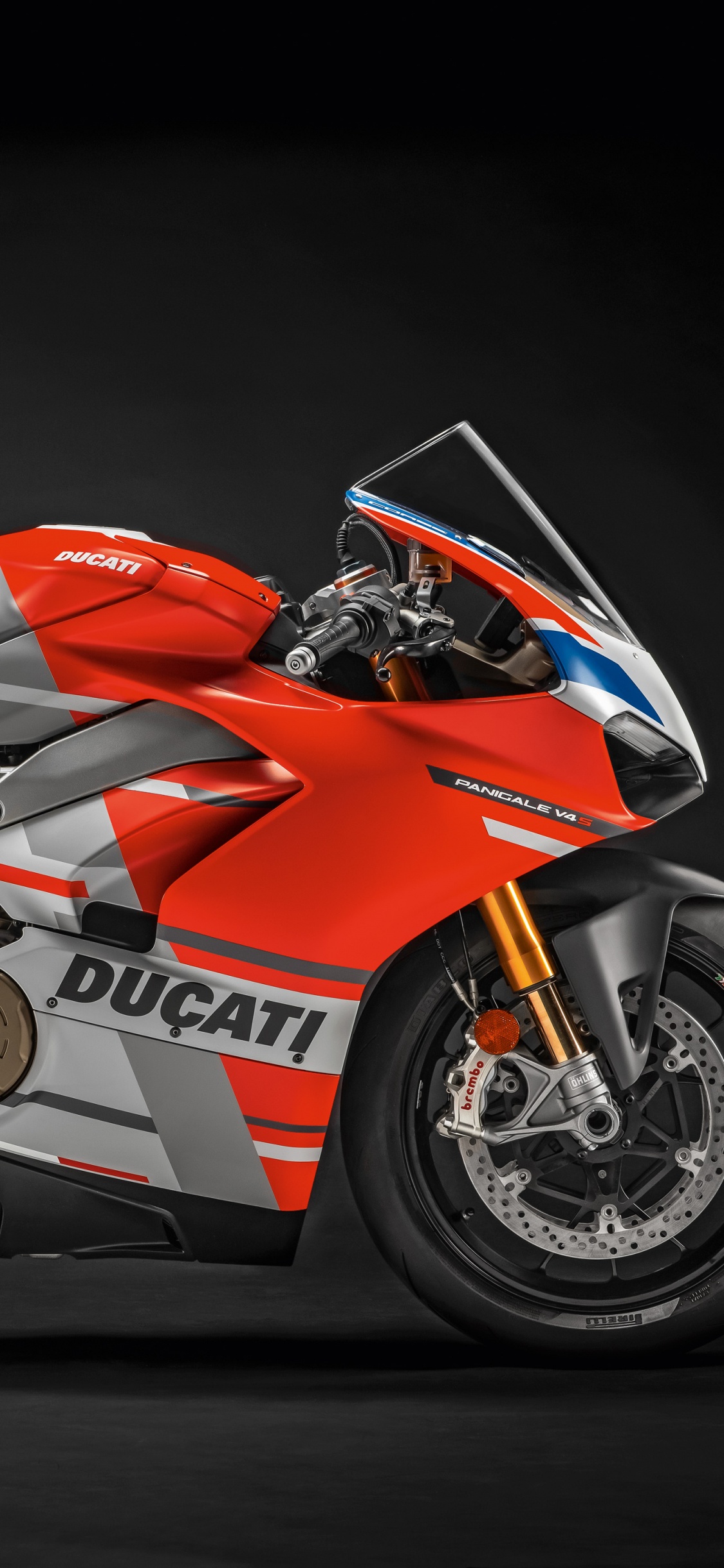 Обои ducati, мотоцикл, супербайк, авто, автомобильный экстерьер в разрешении 1125x2436