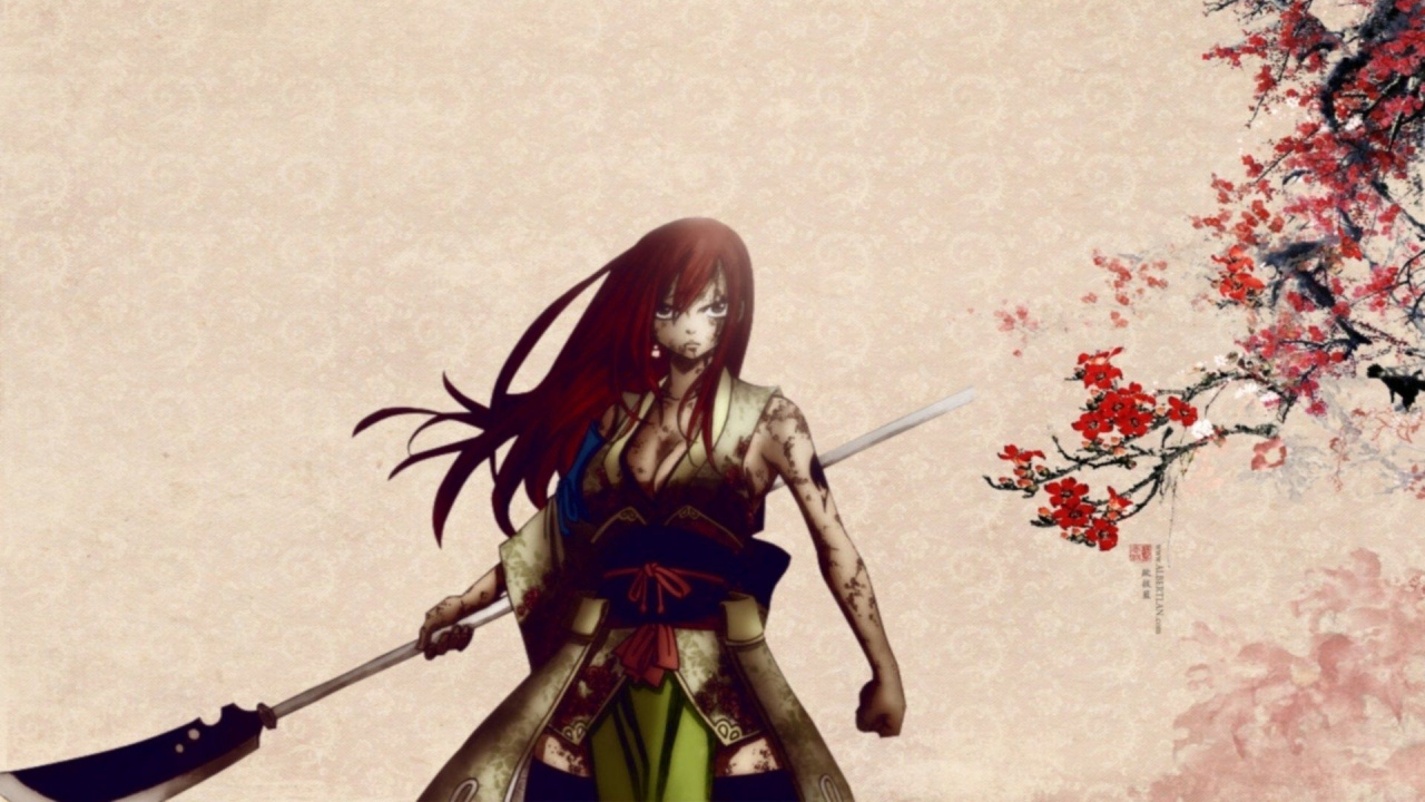 Обои аниме, иллюстрация, арт, графический дизайн, японская живопись в разрешении 1280x720