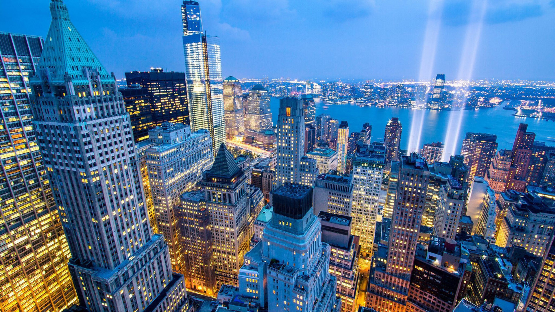 Обои город, городской пейзаж, метрополия, городской район, небоскреб в разрешении 1920x1080