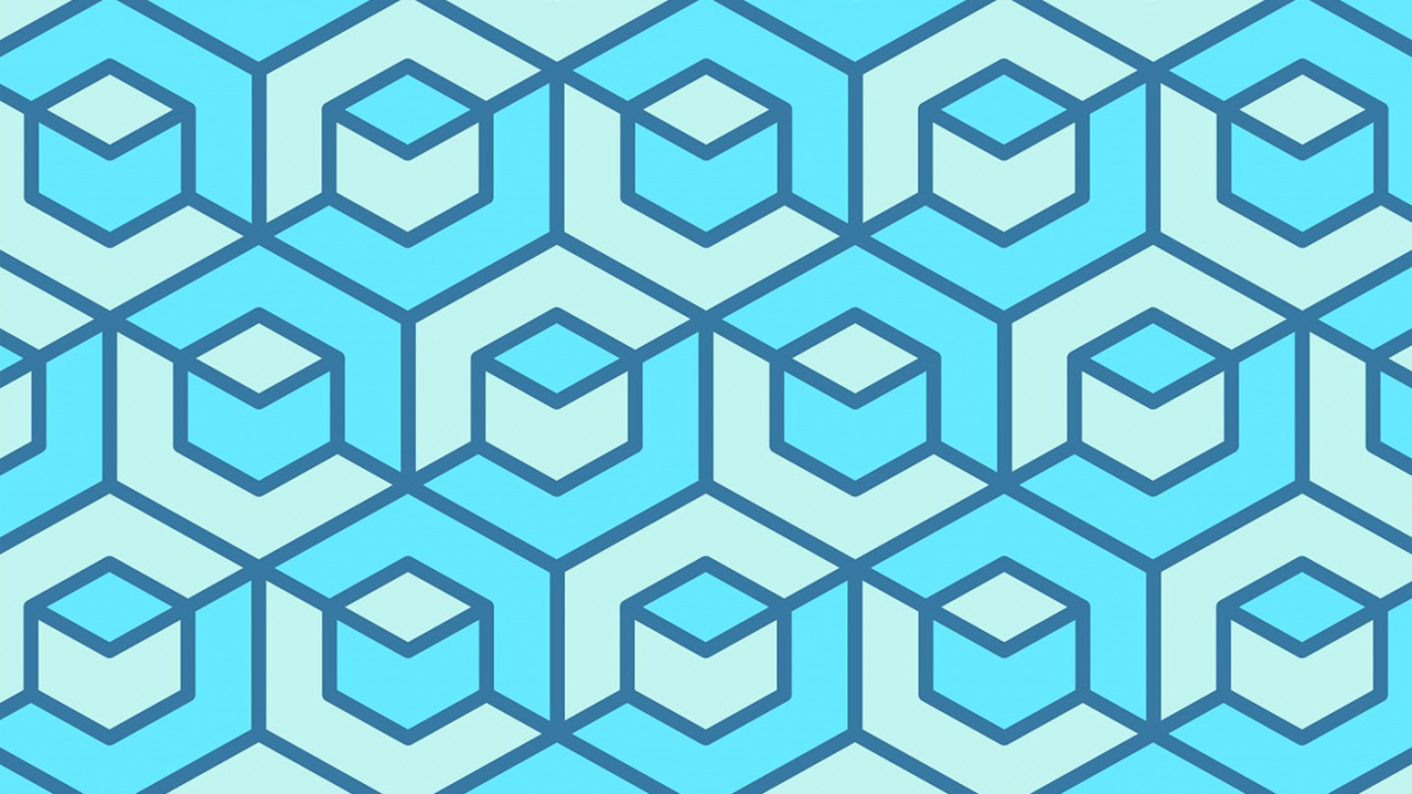 Обои узор, синий, лазурный, Аква, линия в разрешении 1280x720