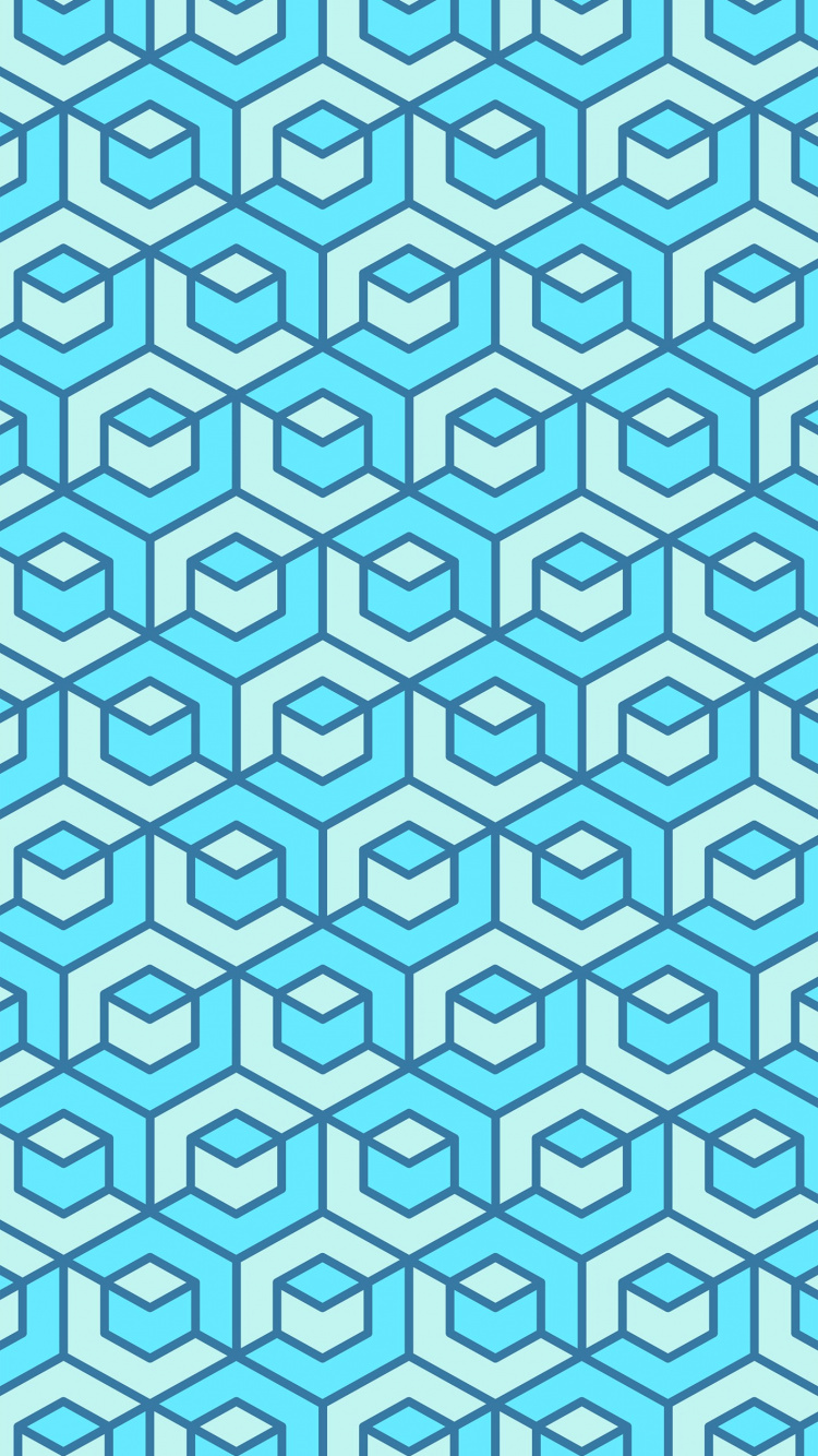 Обои узор, синий, лазурный, Аква, линия в разрешении 750x1334