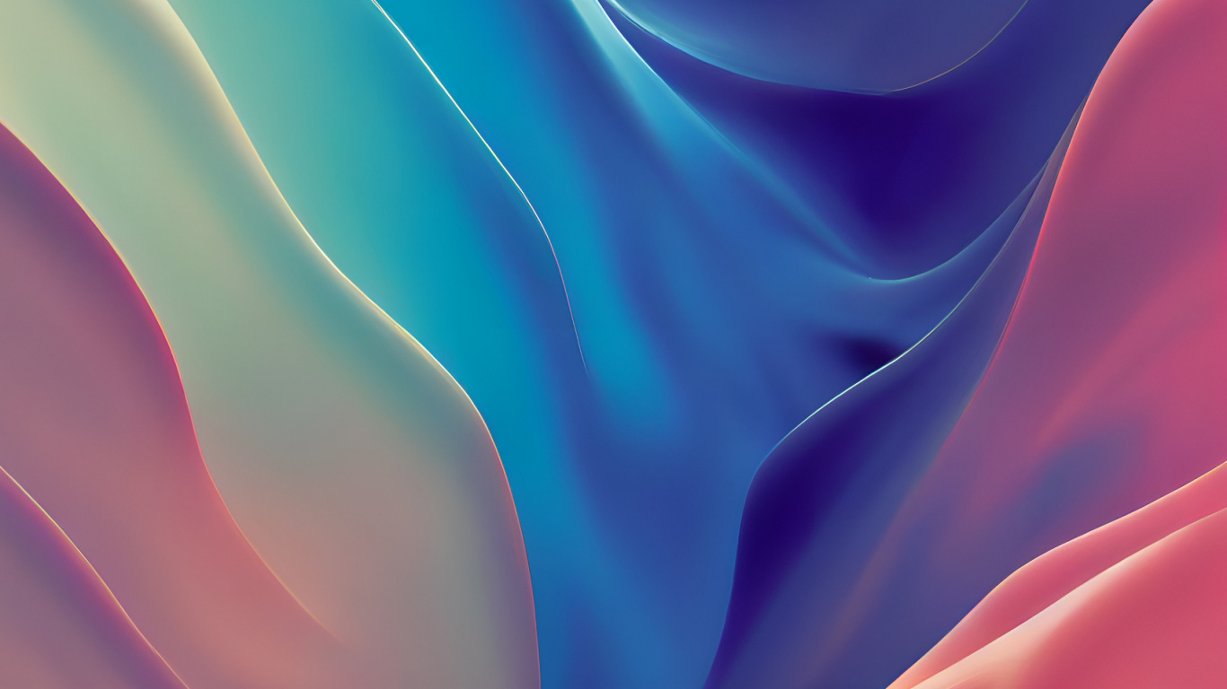 Обои Оранжевый цвет, природа, жидкий, арт, узор в разрешении 1366x768