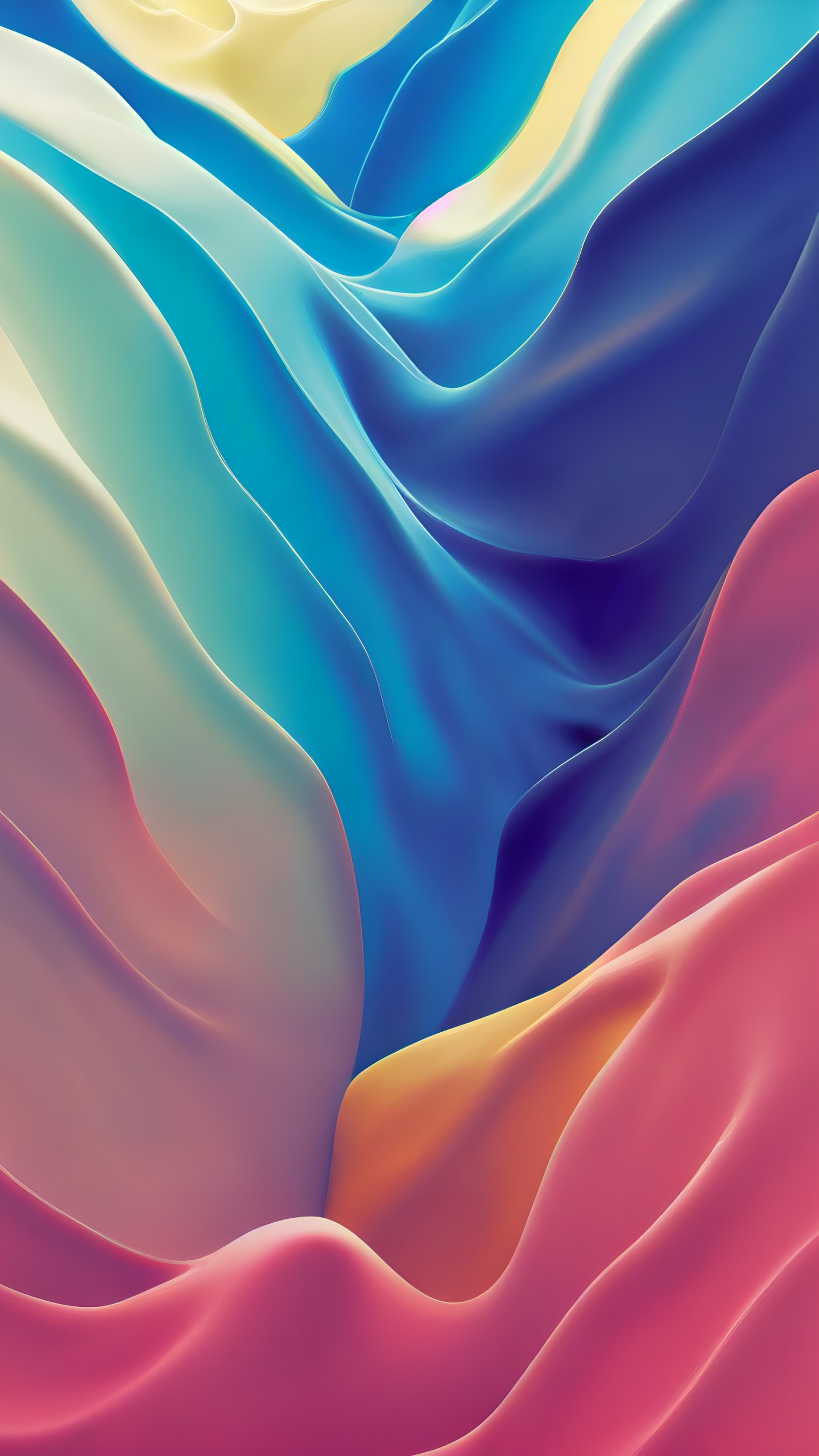 Обои Оранжевый цвет, природа, жидкий, арт, узор в разрешении 1440x2560