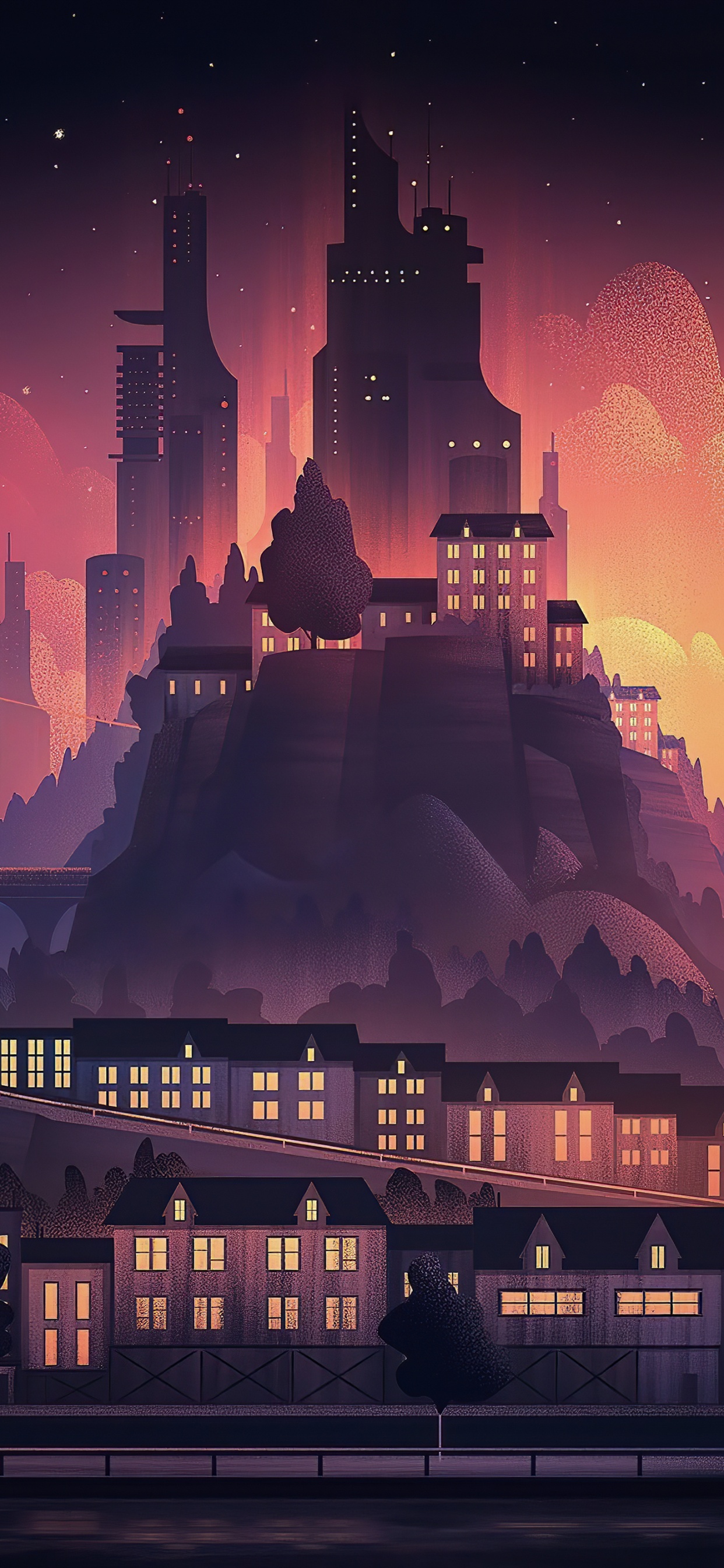 Обои городской пейзаж, здание, атмосфера, мир, свет в разрешении 1242x2688