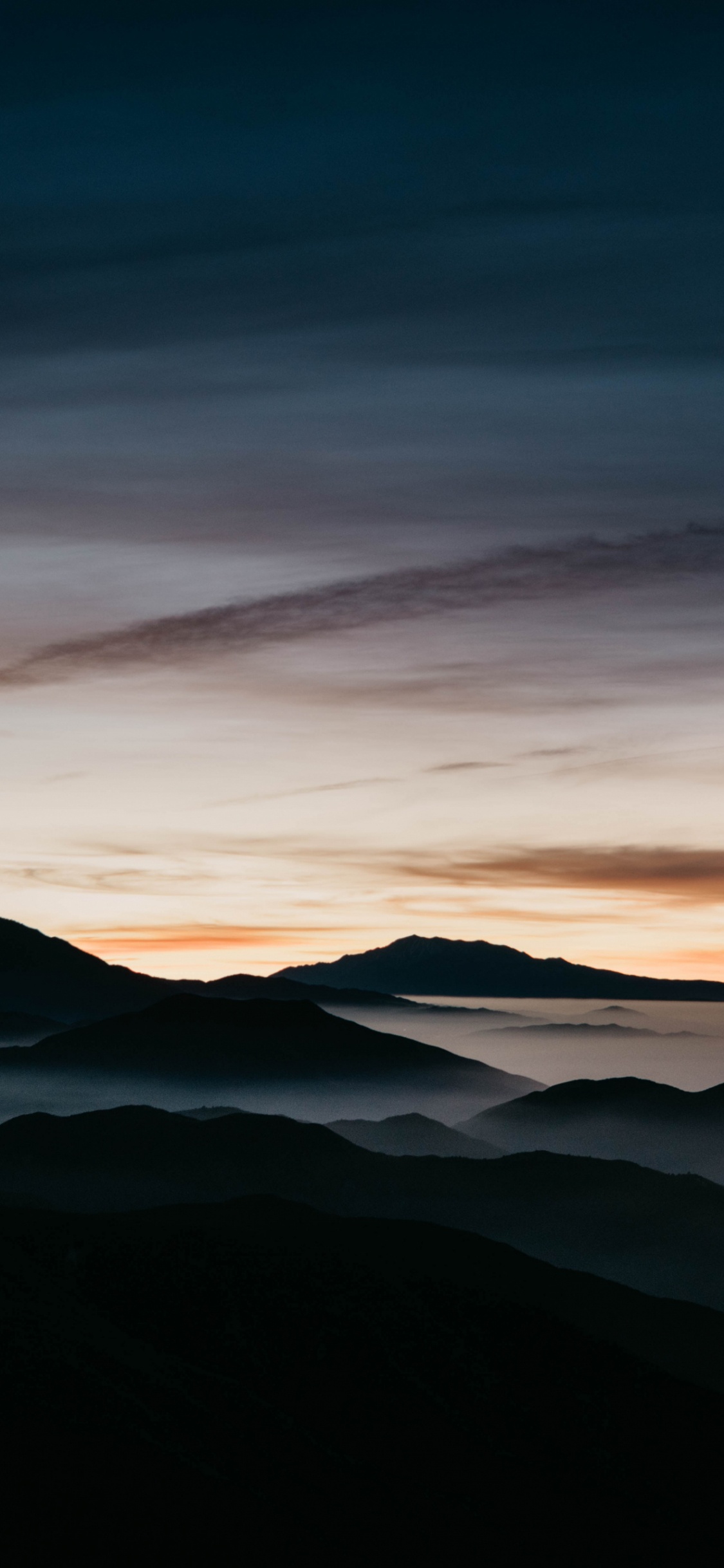 Обои ios, облако, атмосфера, экорегион, послесвечение в разрешении 1125x2436