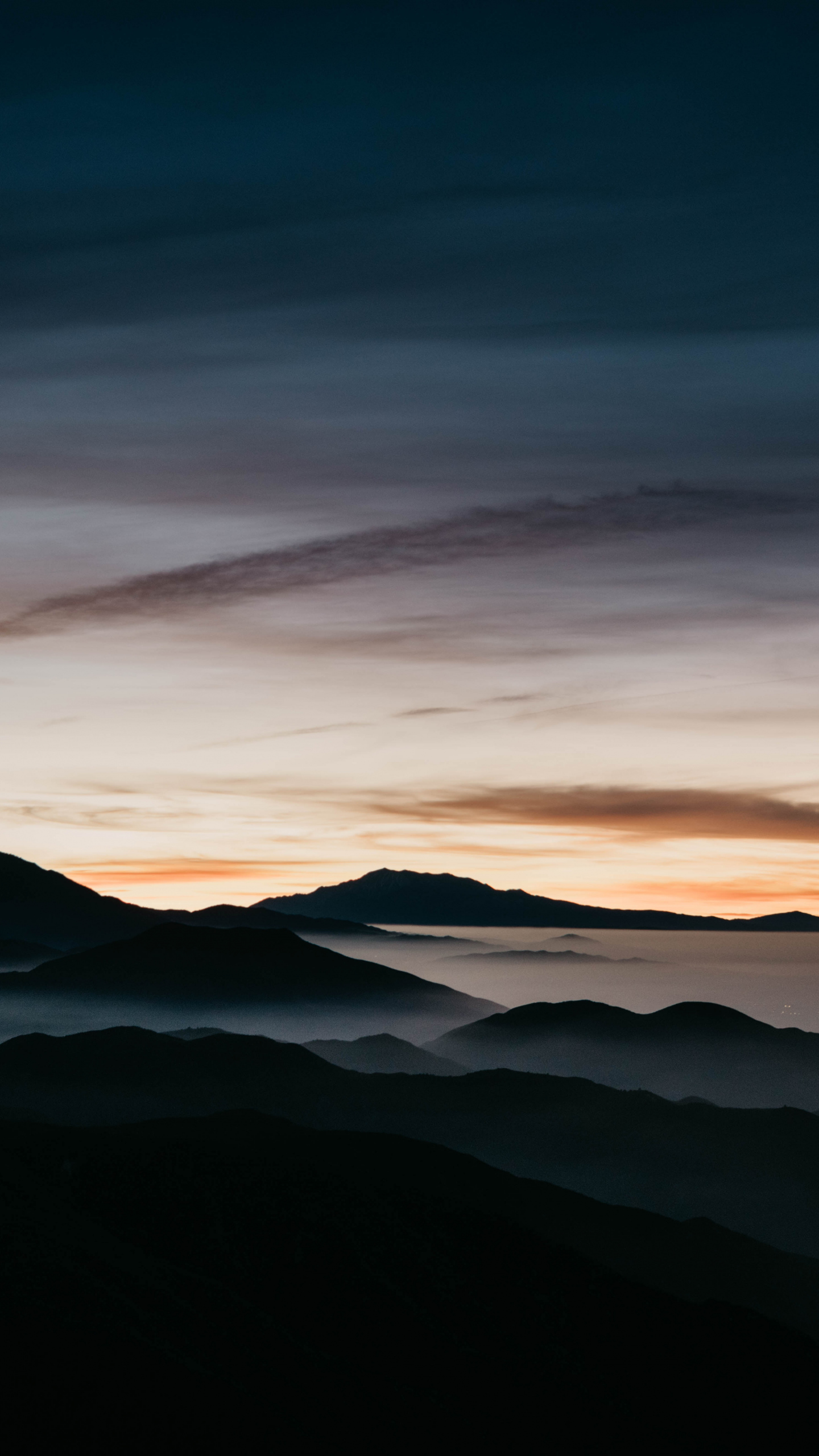 Обои ios, облако, атмосфера, экорегион, послесвечение в разрешении 1440x2560