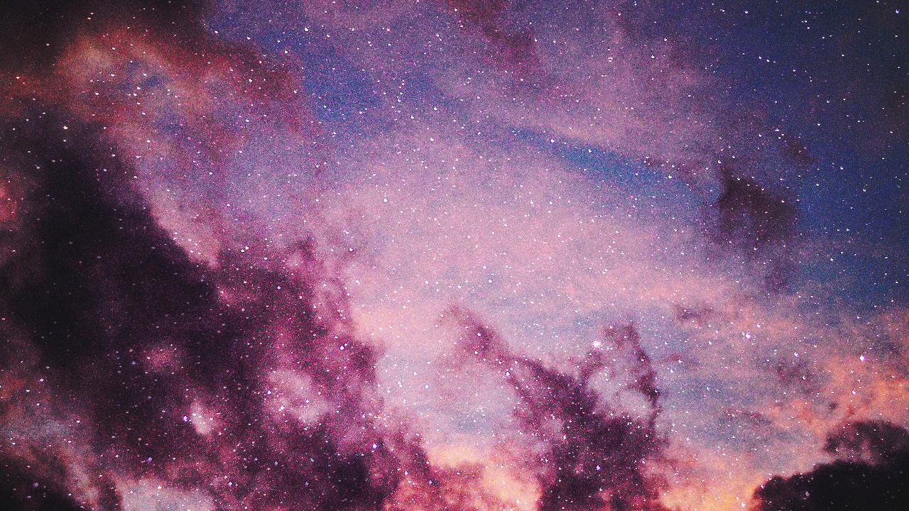 Обои эстетика, облако, атмосфера, пурпур, мир в разрешении 1280x720