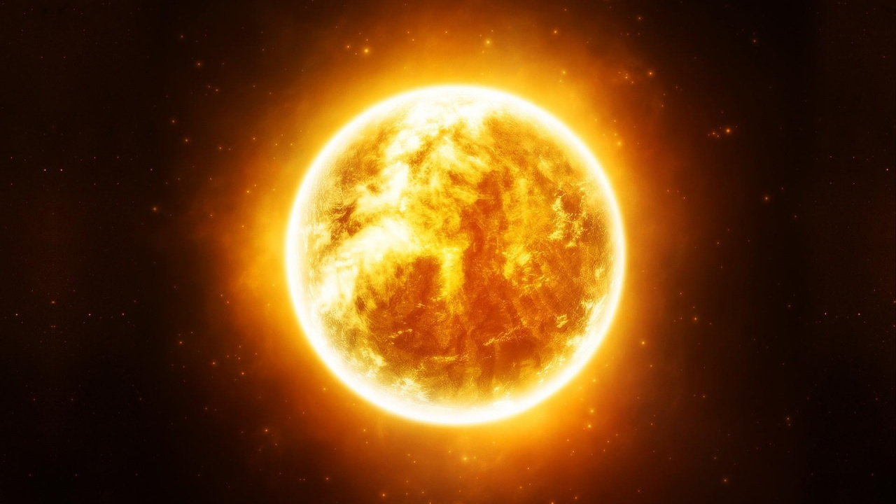 Обои земля, солнце, звезда, космическое пространство, атмосфера в разрешении 1280x720