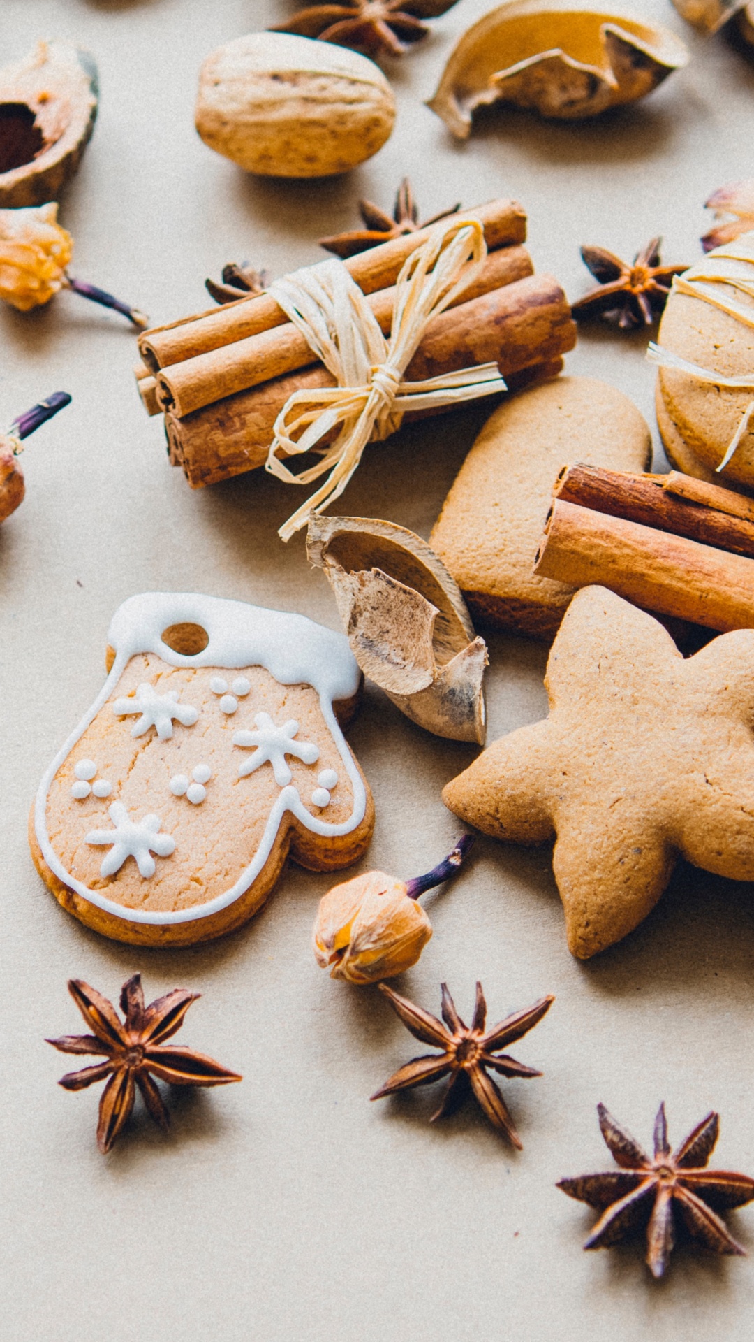 Обои рождественские специи, специя, Рождественский день, глинтвейн, корица в разрешении 1080x1920