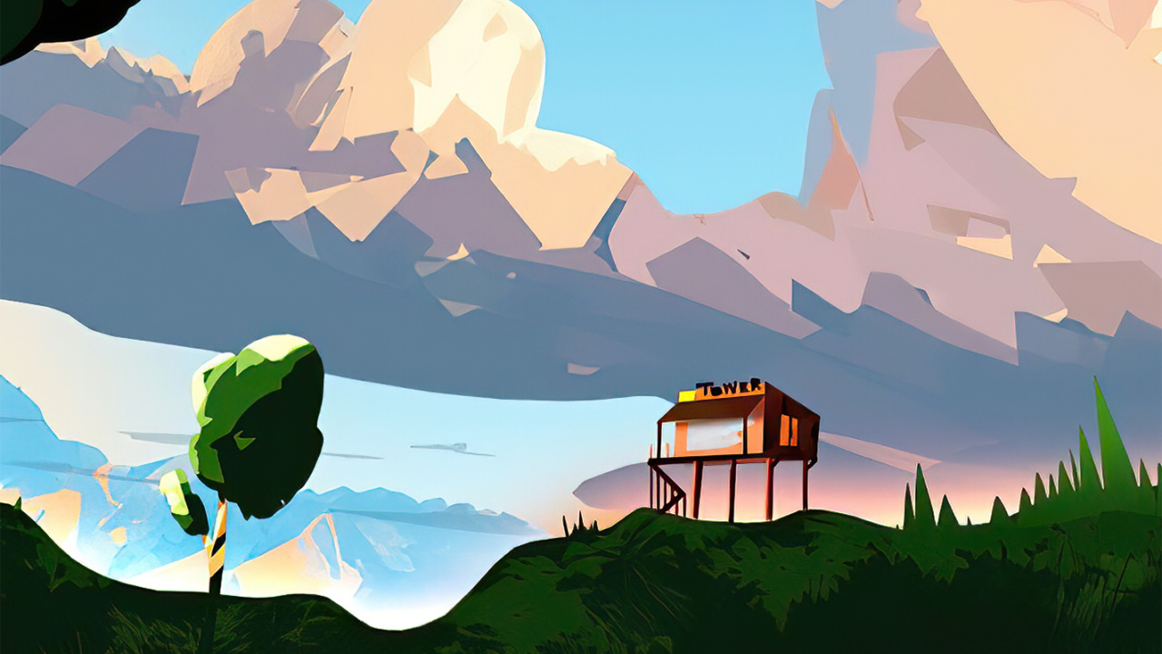 Обои полевой цветок, арт, живопись, рисование, иллюстрация в разрешении 1280x720