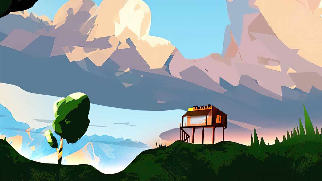 Обои полевой цветок, арт, живопись, рисование, иллюстрация в разрешении 1366x768