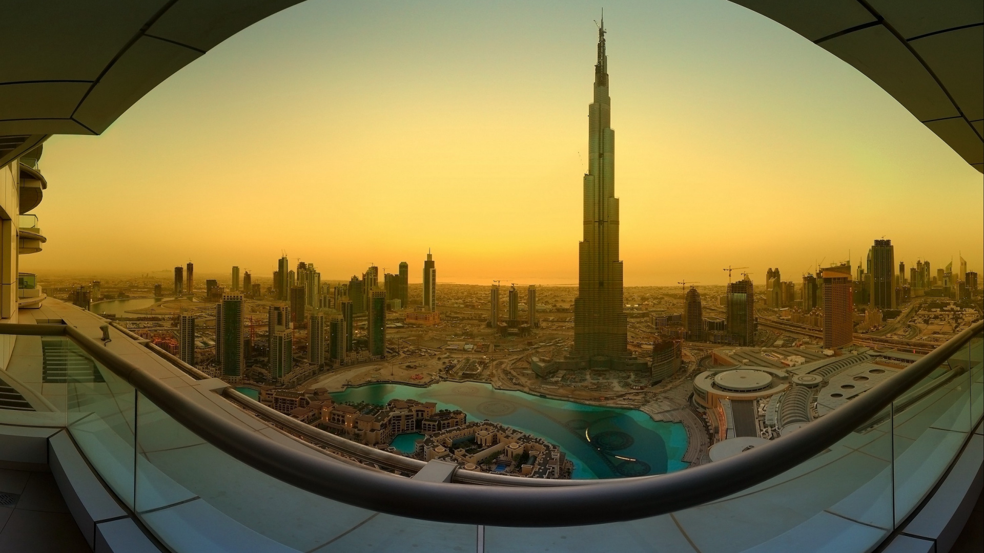 Обои Бурдж Халифа, город, путешествие, небоскреб, метрополия в разрешении 1920x1080